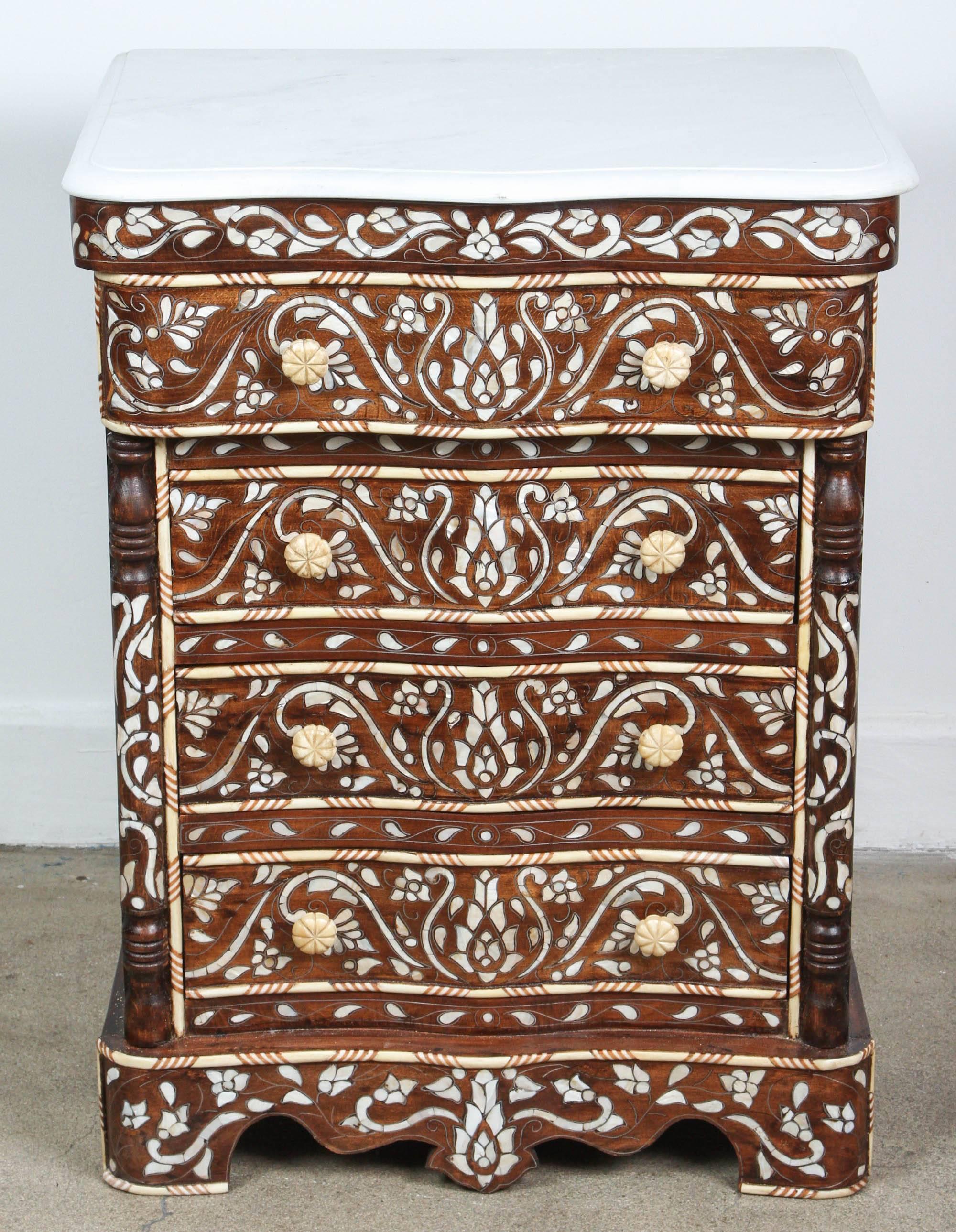 mother of pearl nightstand
