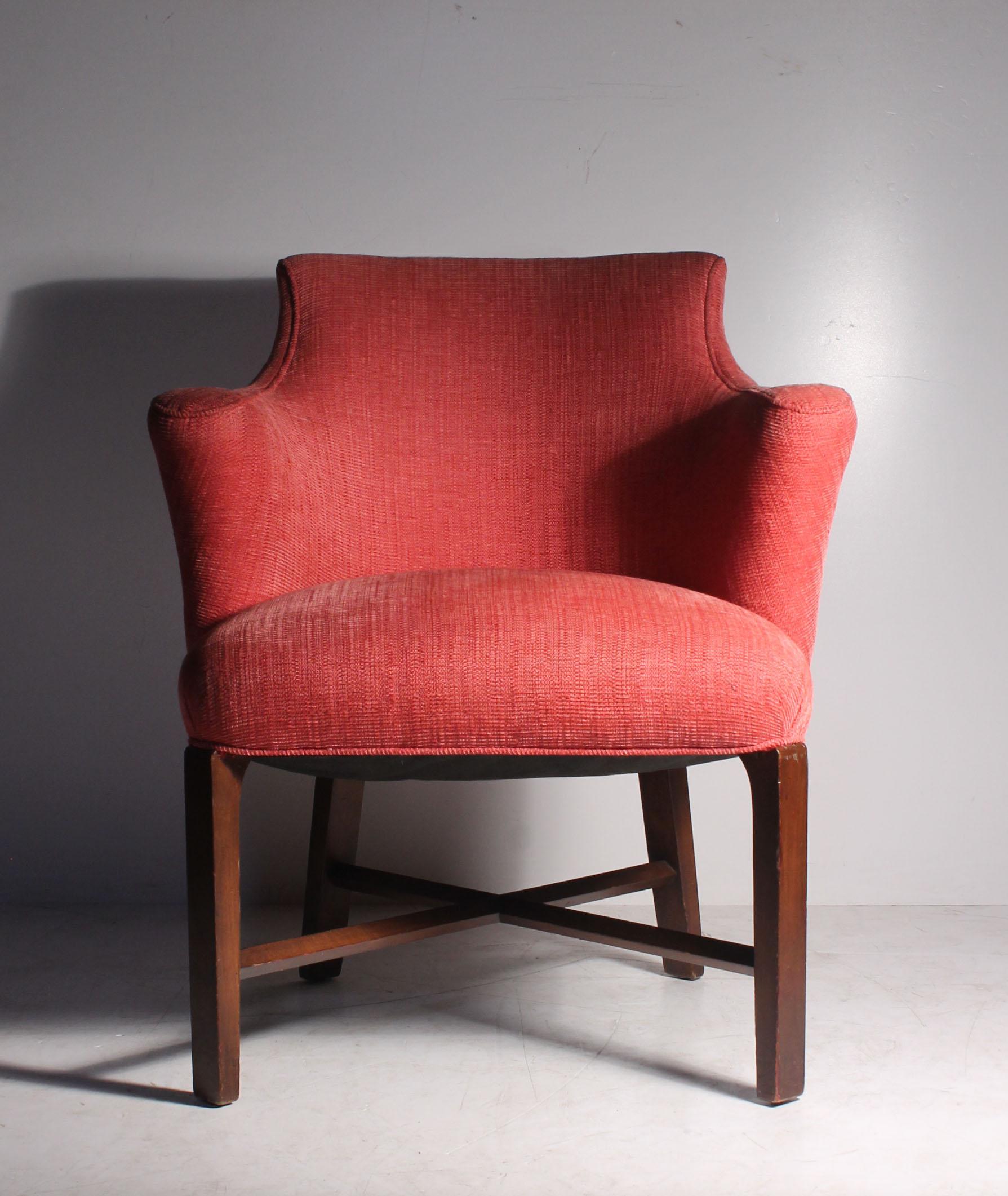 Mid-Century Modern Pair of Syrie Maugham Armchairs