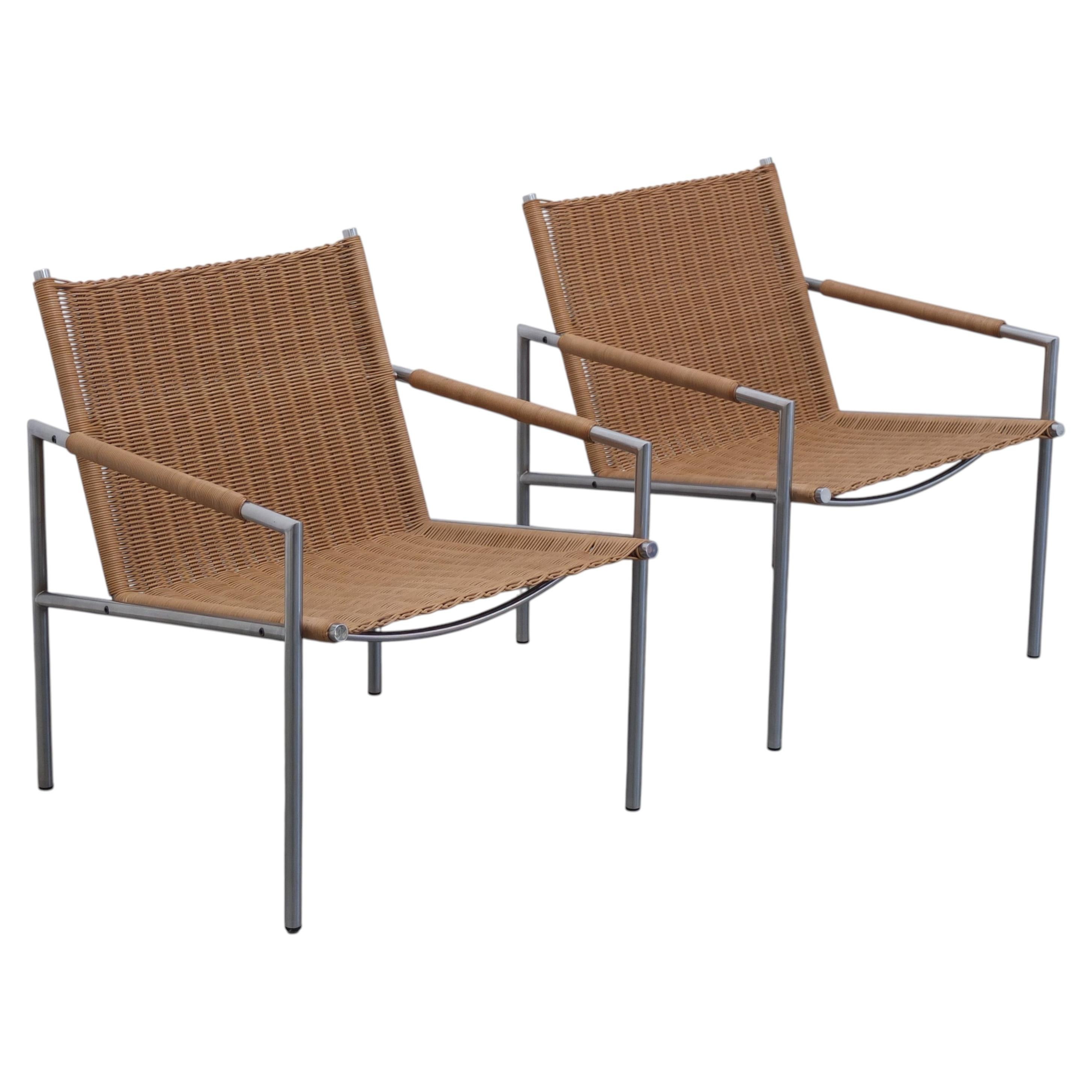 Paire de chaises longues 'SZ01' par Martin Visser pour 't Spectrum, 1960s