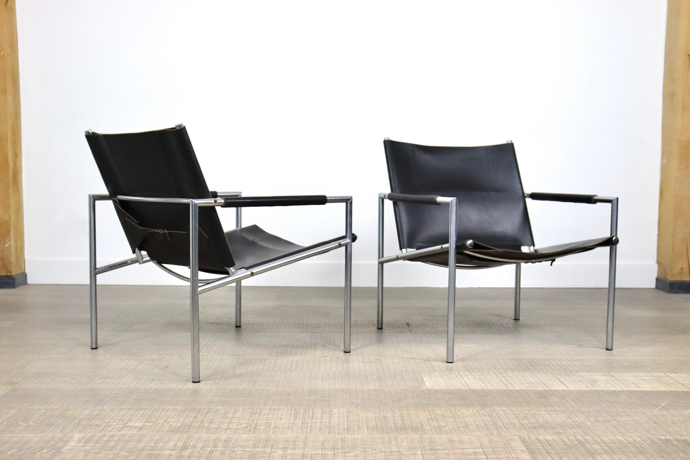 Pair of SZ02 Easy chairs by Martin Visser for Spectrum, 1970s 6