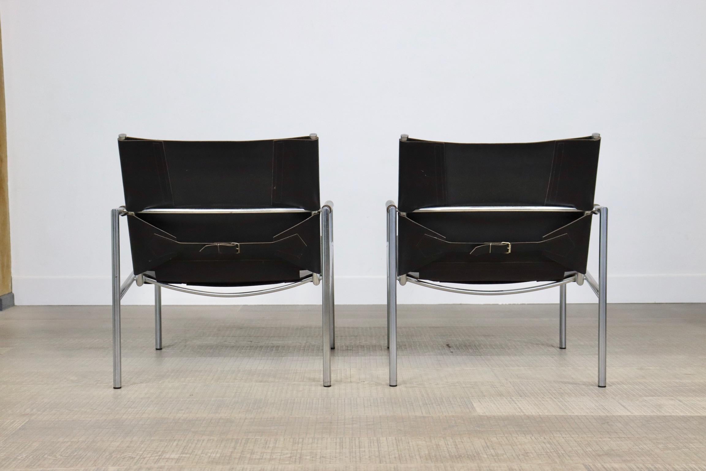Pair of SZ02 Easy chairs by Martin Visser for Spectrum, 1970s 4