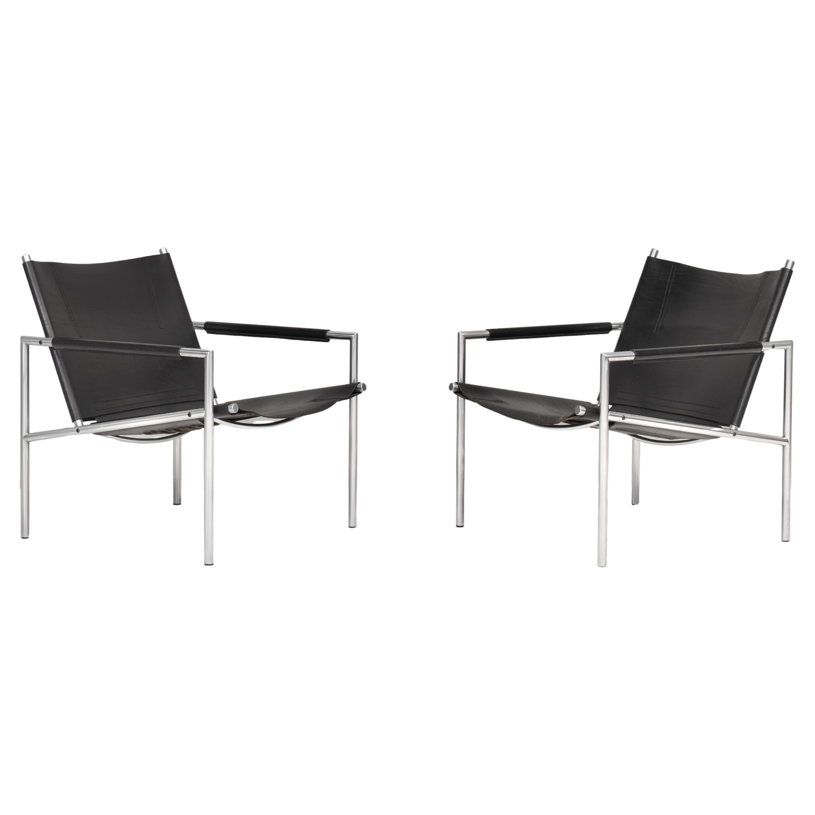 Pair of SZ02 Lounge Chairs by Martin Visser for ‘t Spectrum, Netherlands – 1960s For Sale