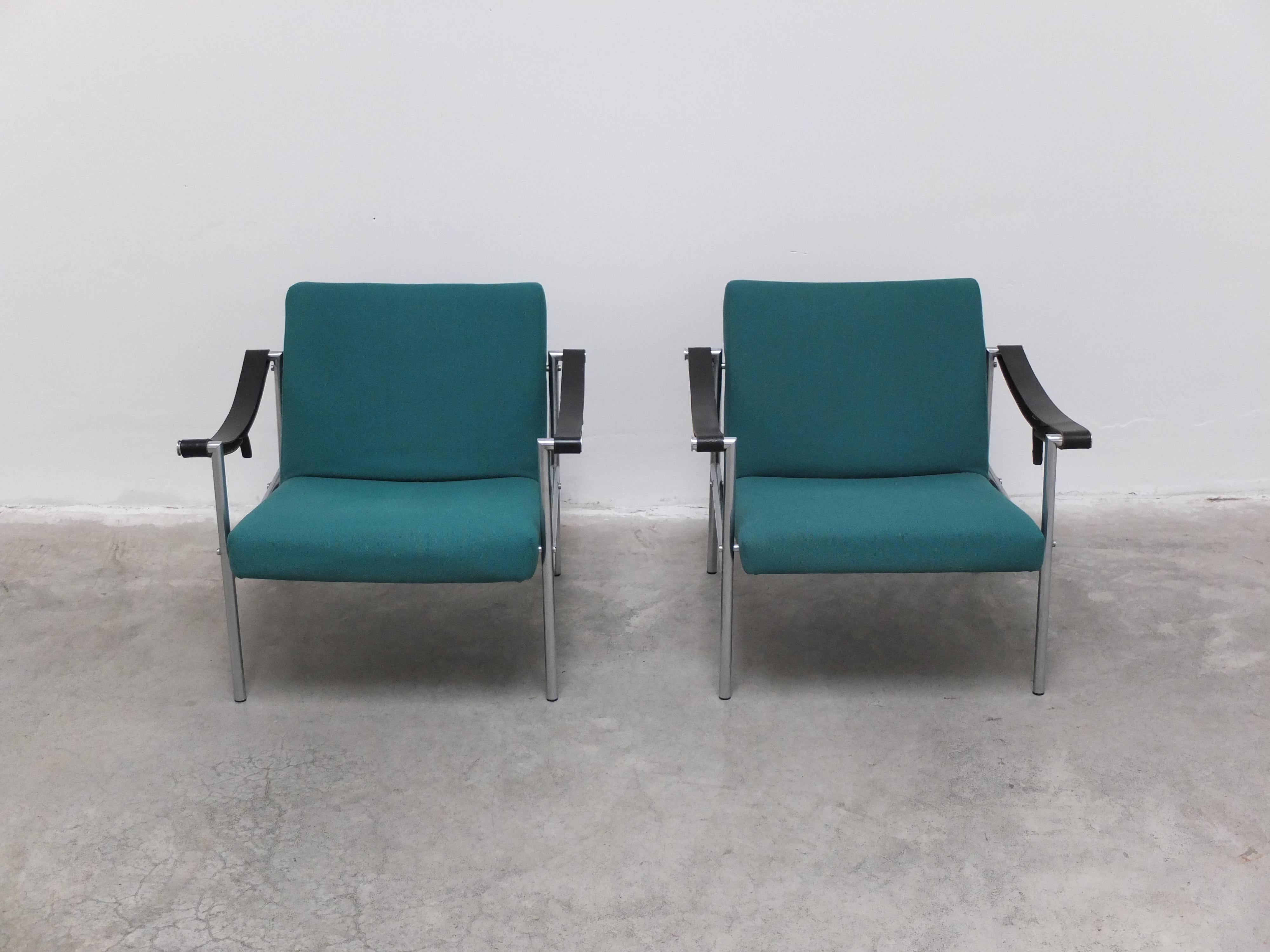 Mid-Century Modern Paire de chaises longuesSZ08 de Martin Visser pour 't Spectrum, 1960 en vente