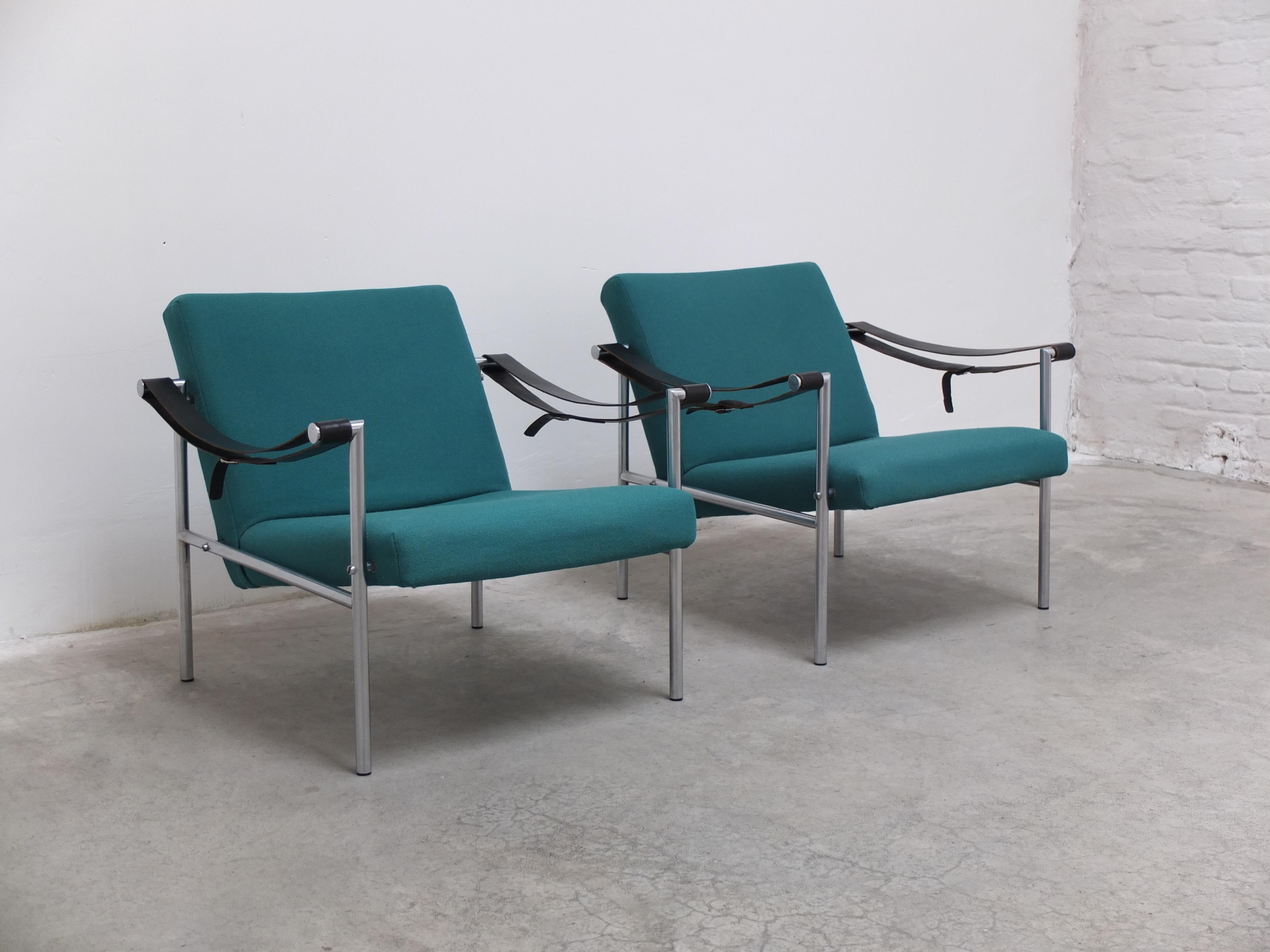 Néerlandais Paire de chaises longuesSZ08 de Martin Visser pour 't Spectrum, 1960 en vente