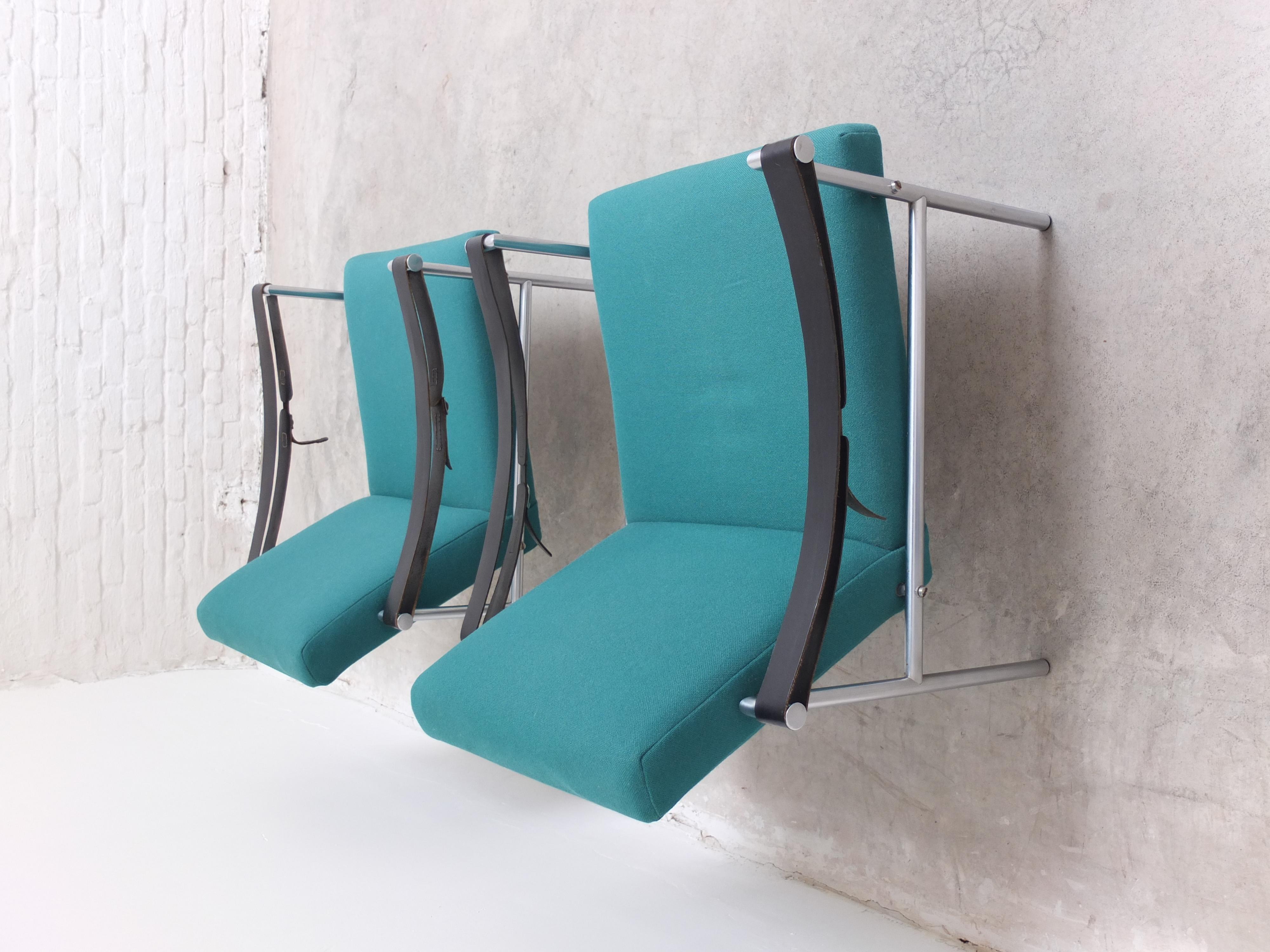 20ième siècle Paire de chaises longuesSZ08 de Martin Visser pour 't Spectrum, 1960 en vente