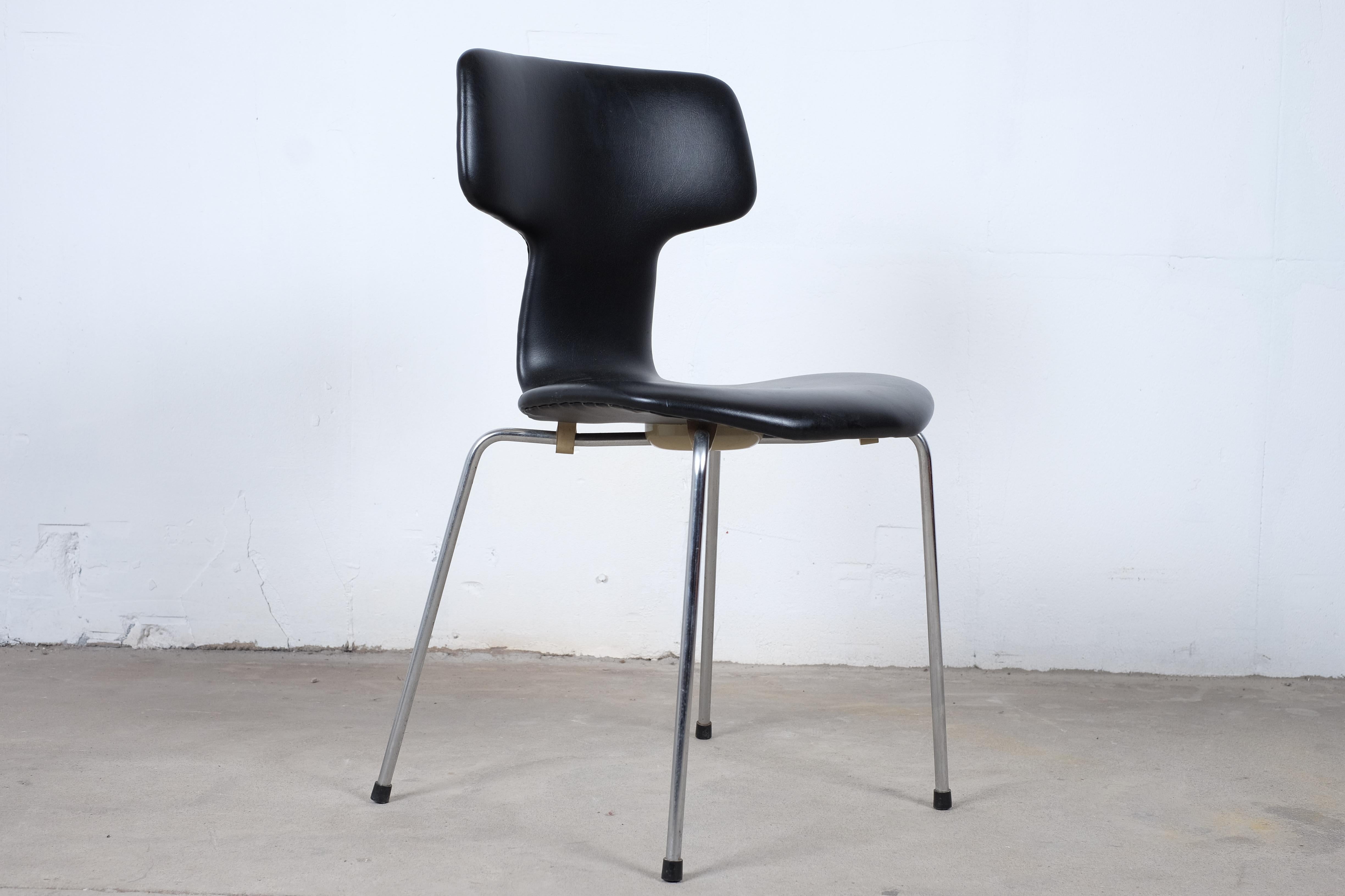 Danish Pair of 'T-Chairs' by Arne Jacobsen