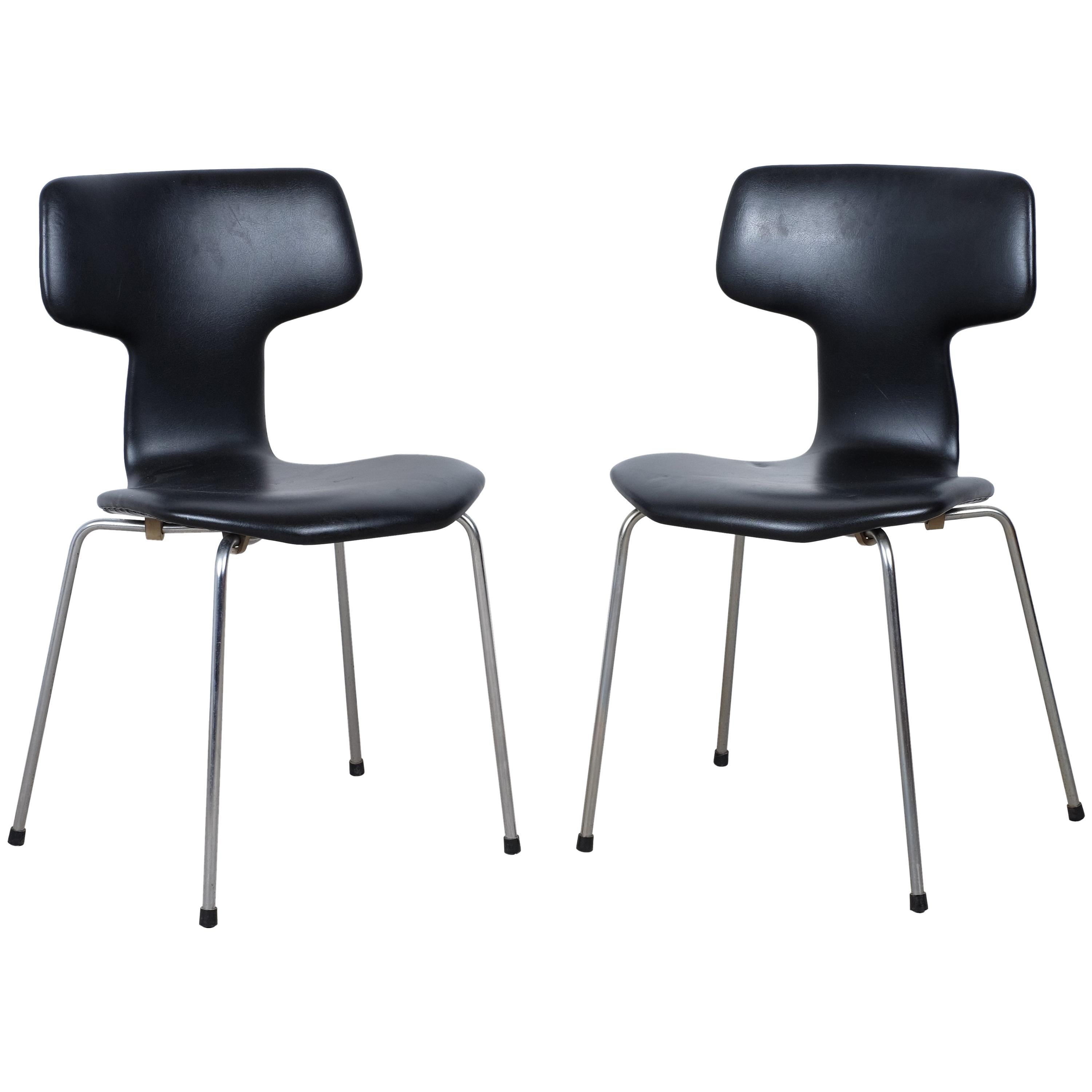 Pair of 'T-Chairs' by Arne Jacobsen