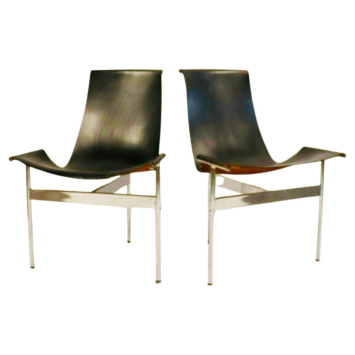 Pair of T Chairs by Katavolos, Littell & Kelley for Laverne International 