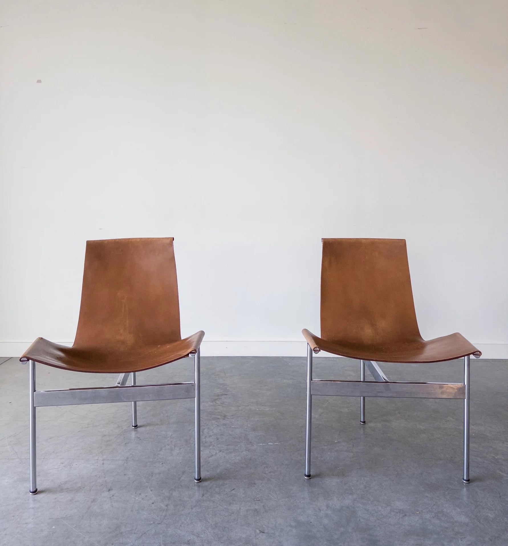 Mid-Century Modern Pair of T Chairs by Katavolos, Littell And Kelley For Laverne International