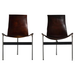 Vintage Pair of "T Chairs" by Katavolos, Littell and Kelley for Laverne International