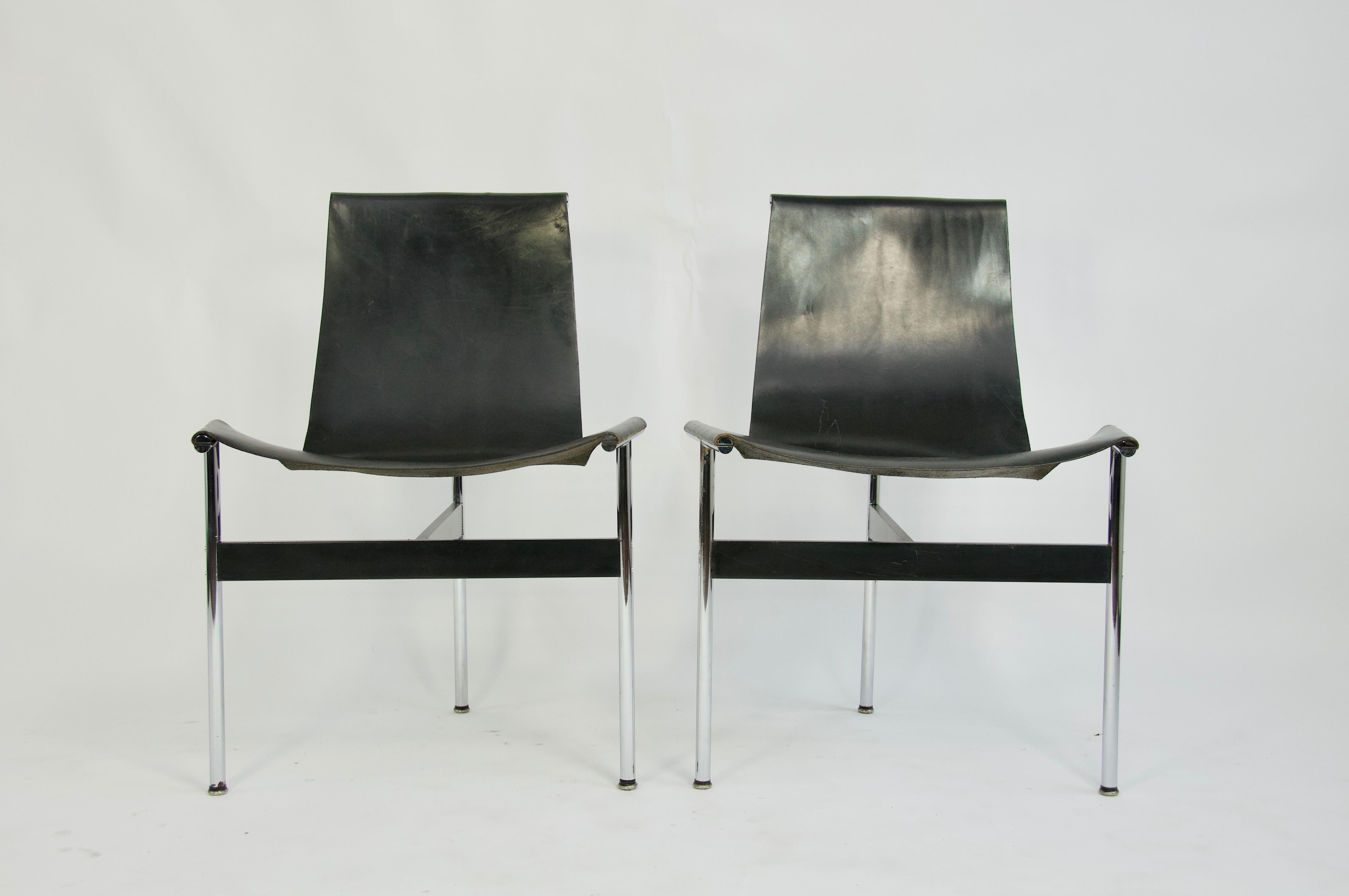 Mid-Century Modern Pair of T-Chairs by William Katavolos Littell and Kelly For Sale
