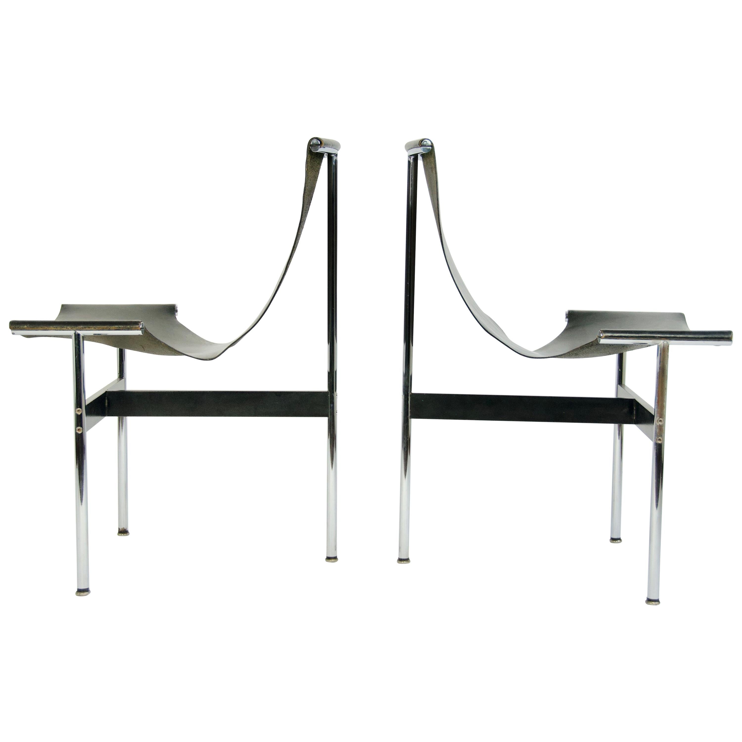 Pair of T-Chairs by William Katavolos Littell and Kelly For Sale