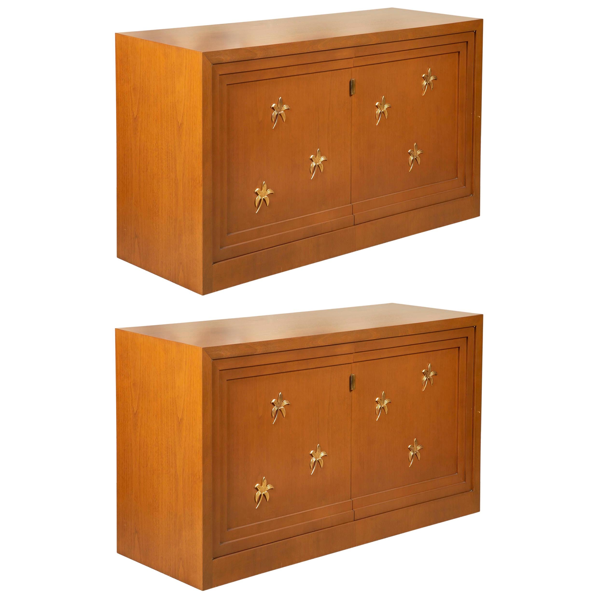 Pair of T-H Robsjohn-Gibbings Cabinets for Sarifdis of Athens For Sale