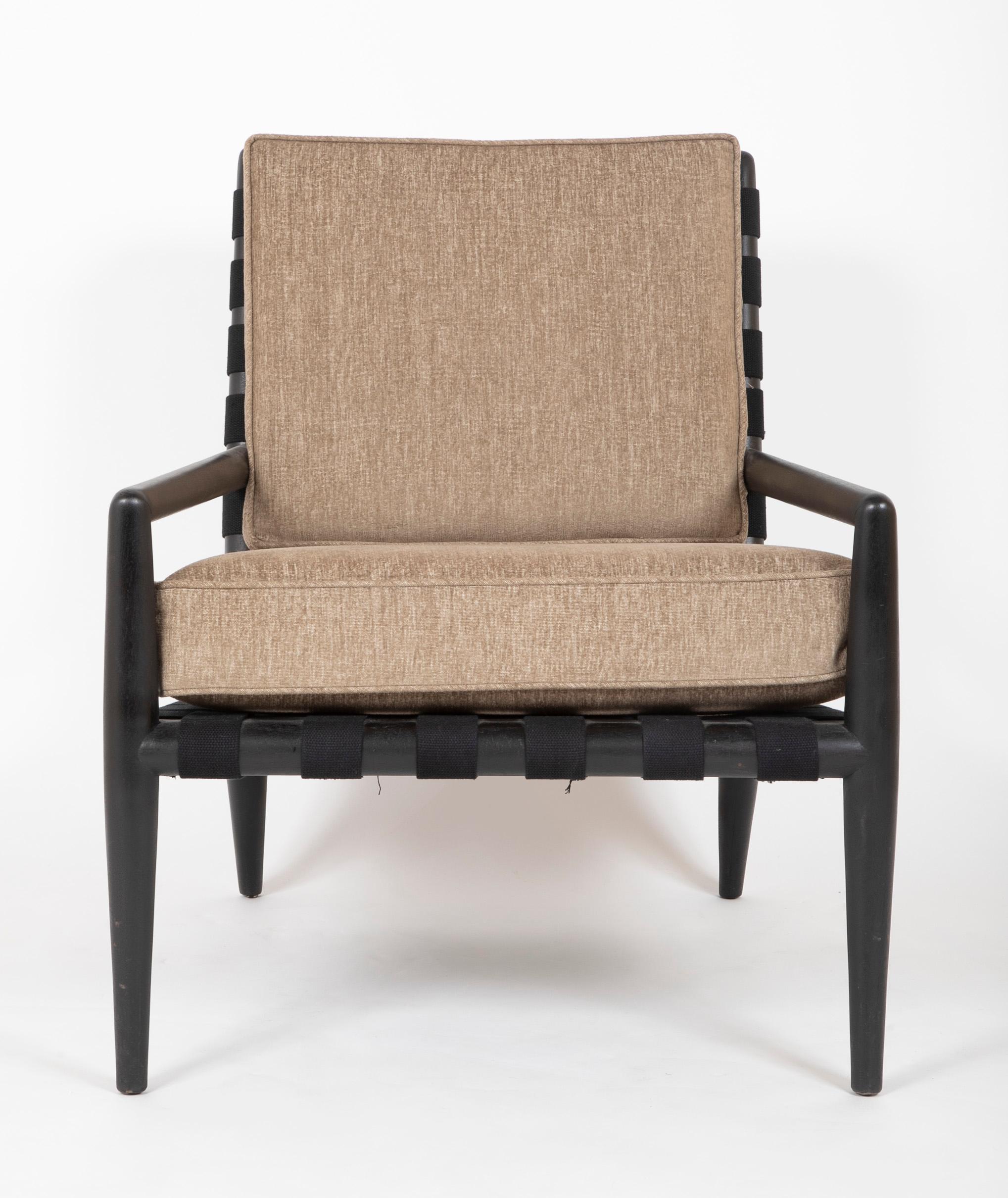 Mid-Century Modern Pair of T. H. Robsjohn-Gibbings Lounge Chairs, Model 1720 For Sale