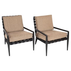 Pair of T. H. Robsjohn-Gibbings Lounge Chairs, Model 1720