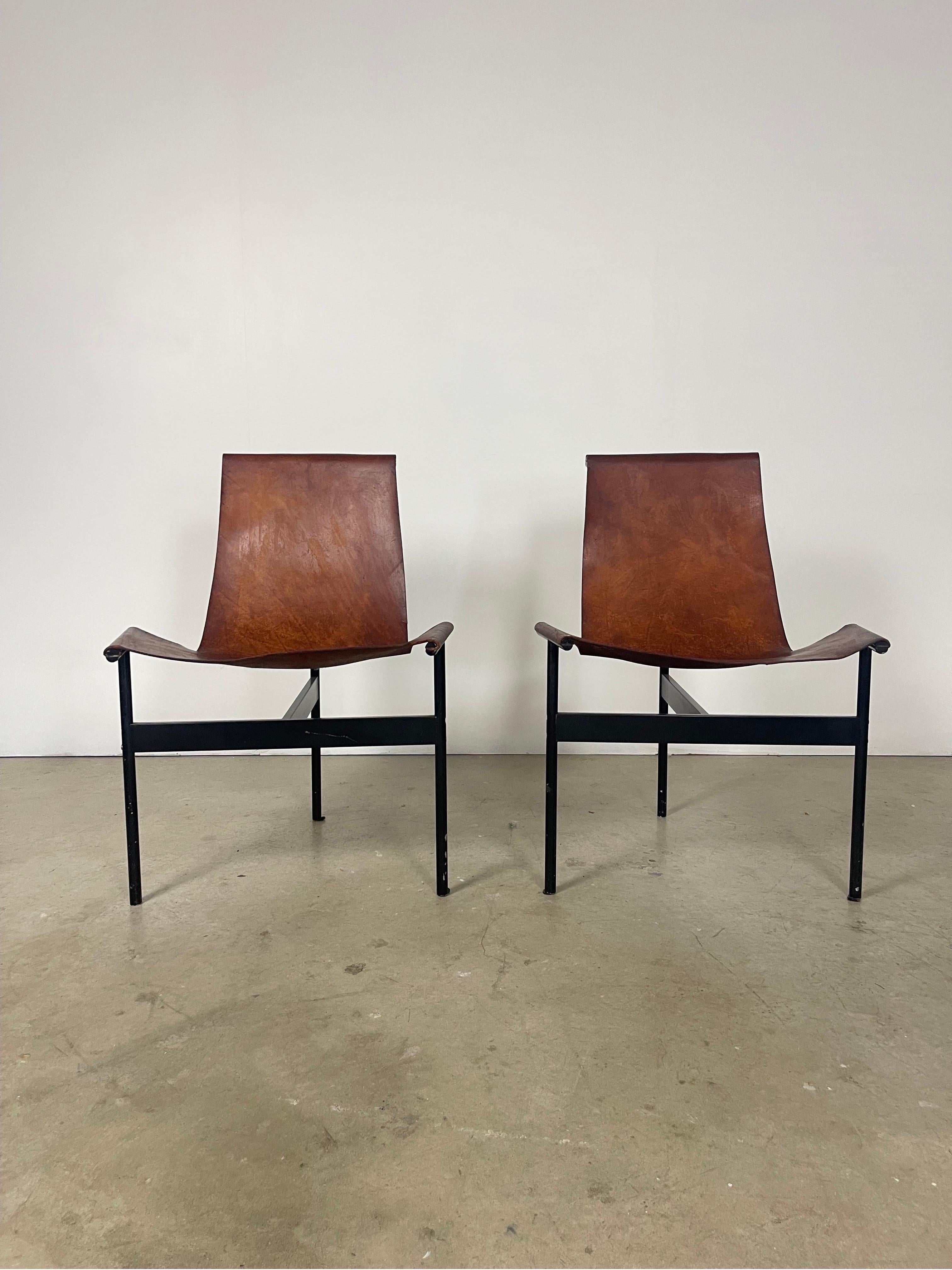 American Pair of T Side Chairs by Katavalos, Littell, and Kelly for Laverne International