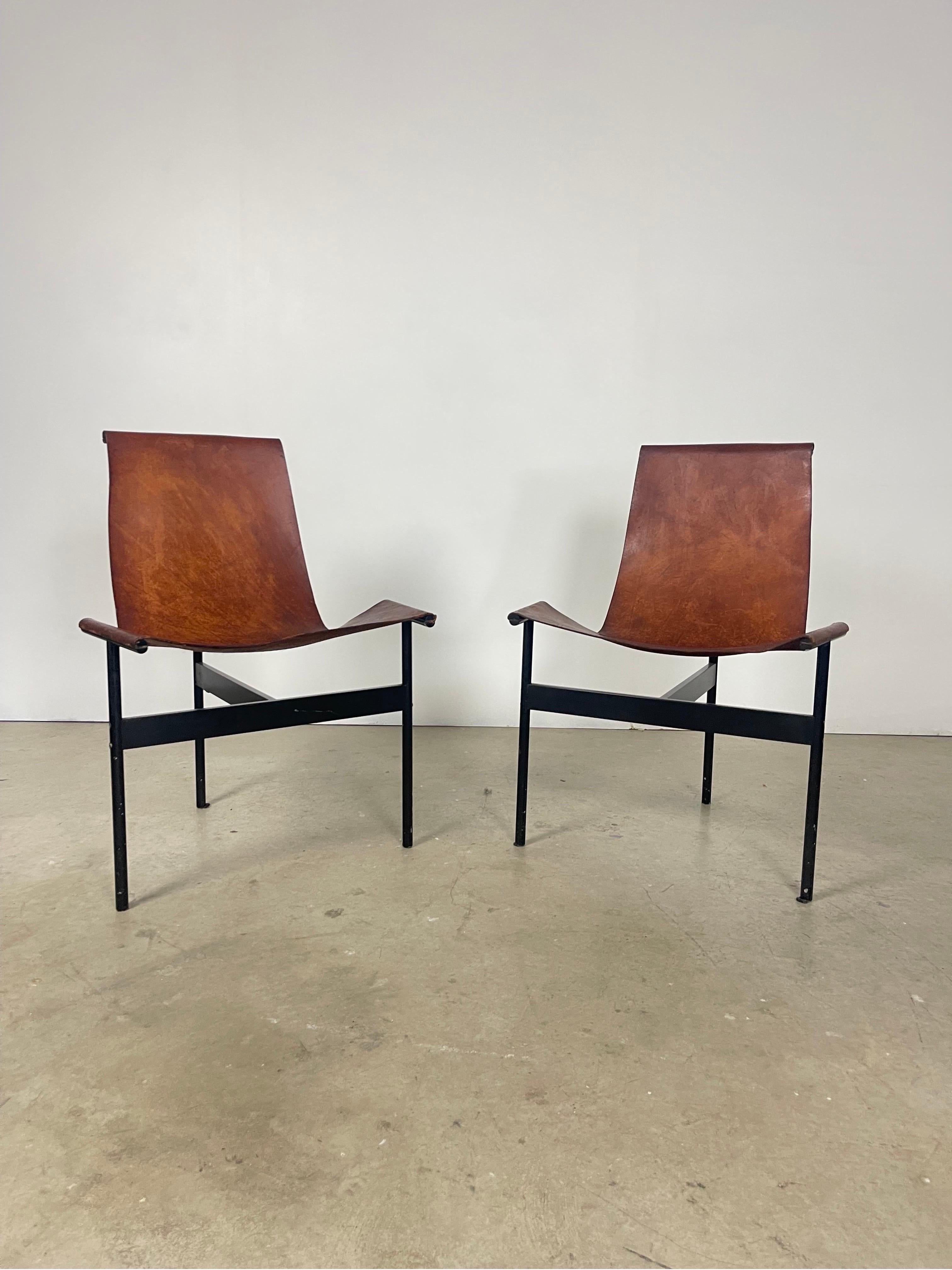 20th Century Pair of T Side Chairs by Katavalos, Littell, and Kelly for Laverne International