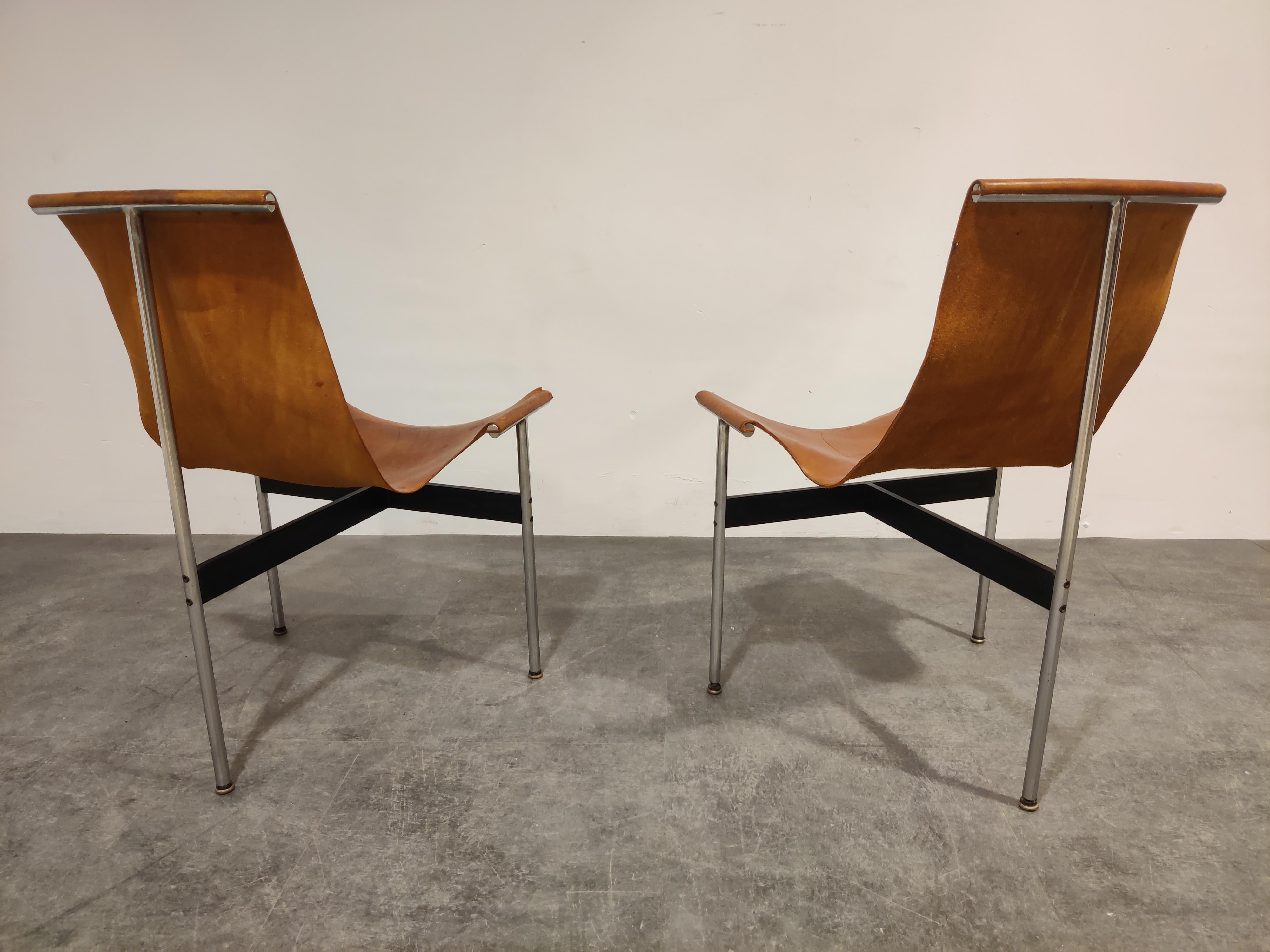 North American Pair of T Side Chairs by Katavolos, Littell & Kelley for Laverne International