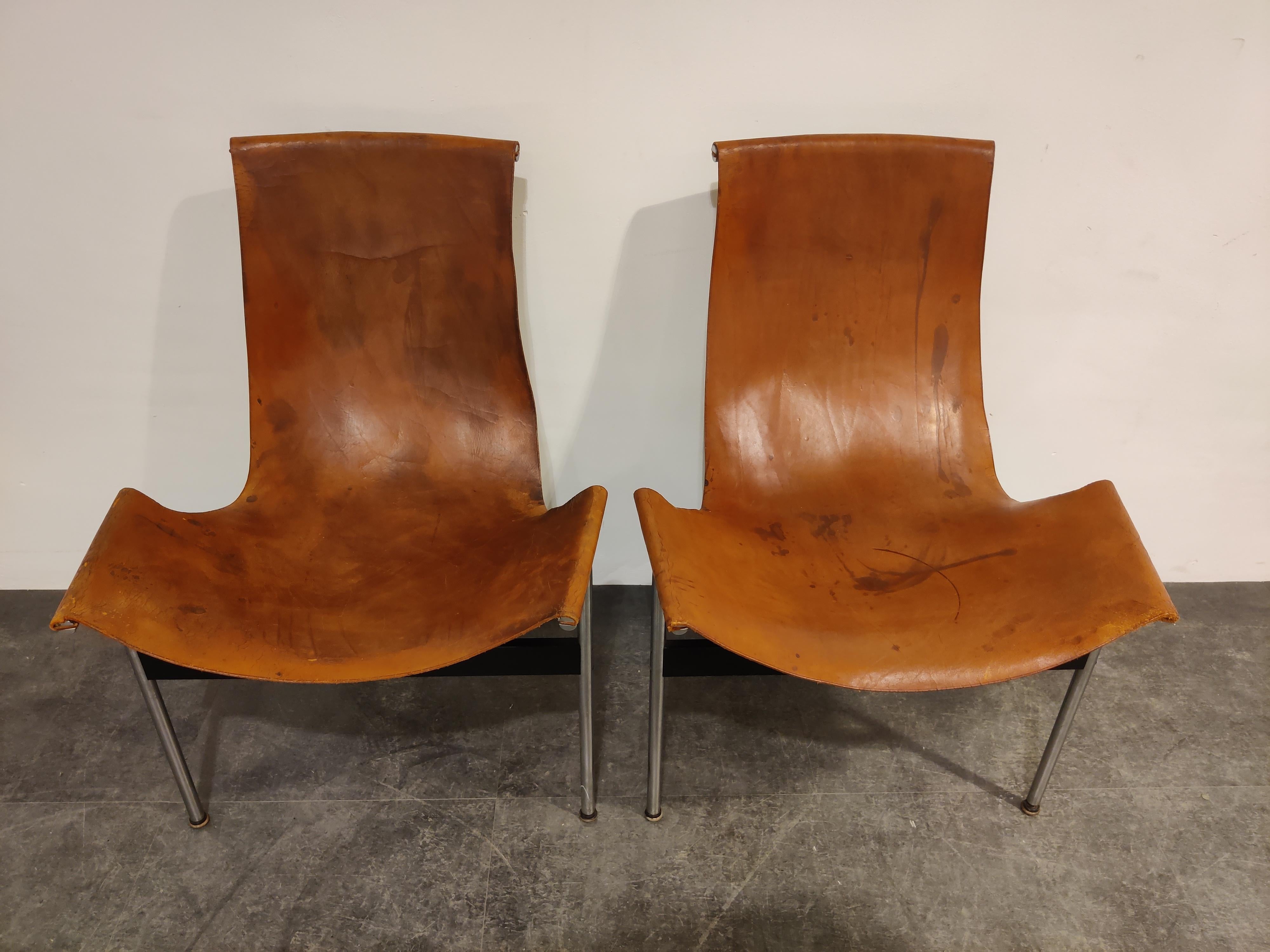 Pair of T Side Chairs by Katavolos, Littell & Kelley for Laverne International 1