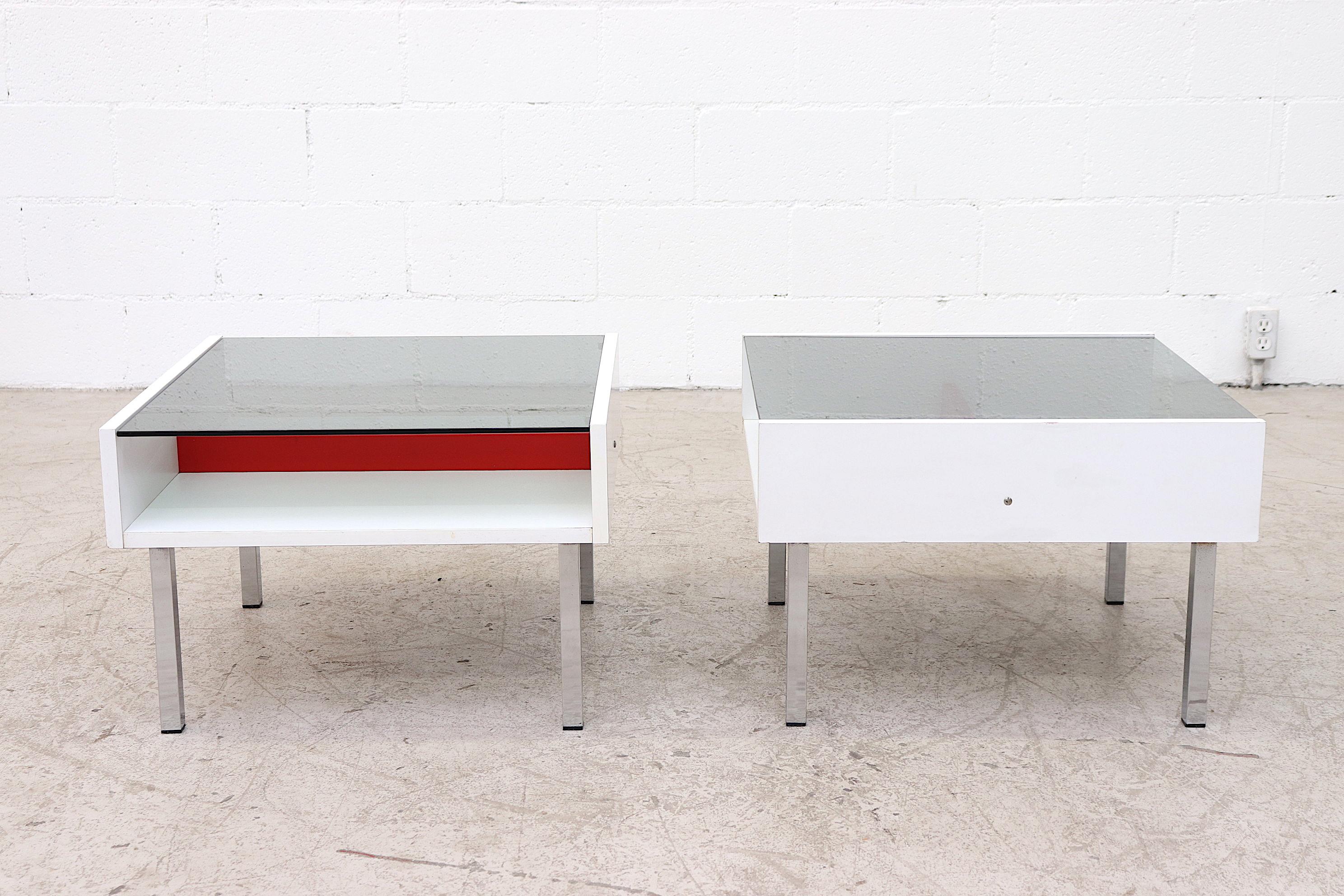 Mid-Century Modern Pair of 't Spectrum Modernist Side Tables
