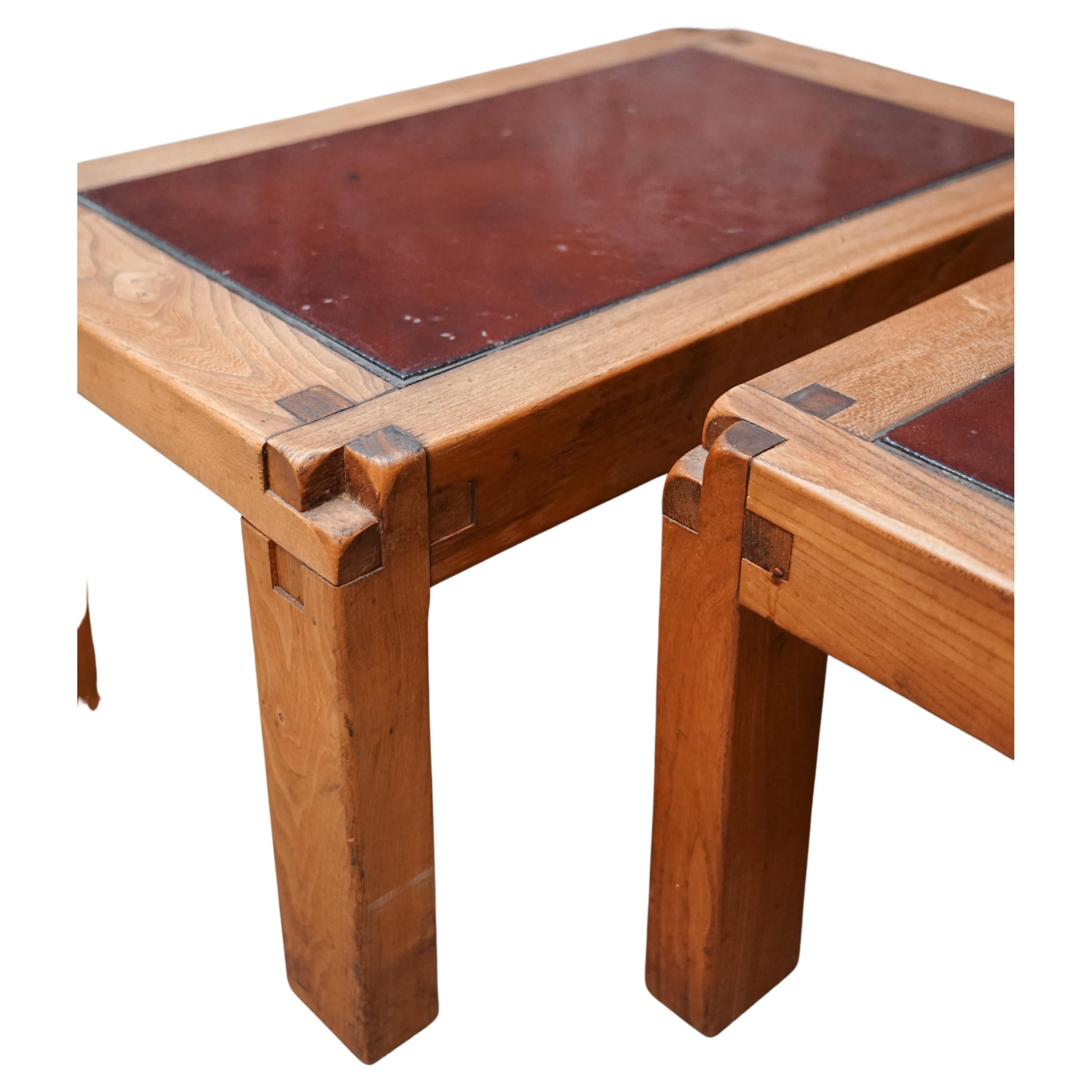 Pair of T18 Coffee Tables by Pierre Chapo For Sale