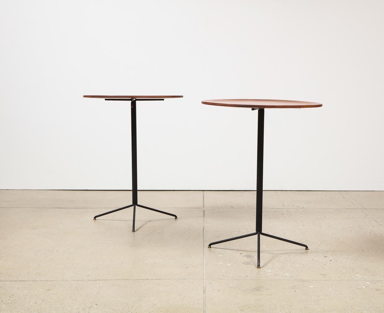 Mid-Century Modern Pair of T44 Side Tables by Osvaldo Borsani for Tecno