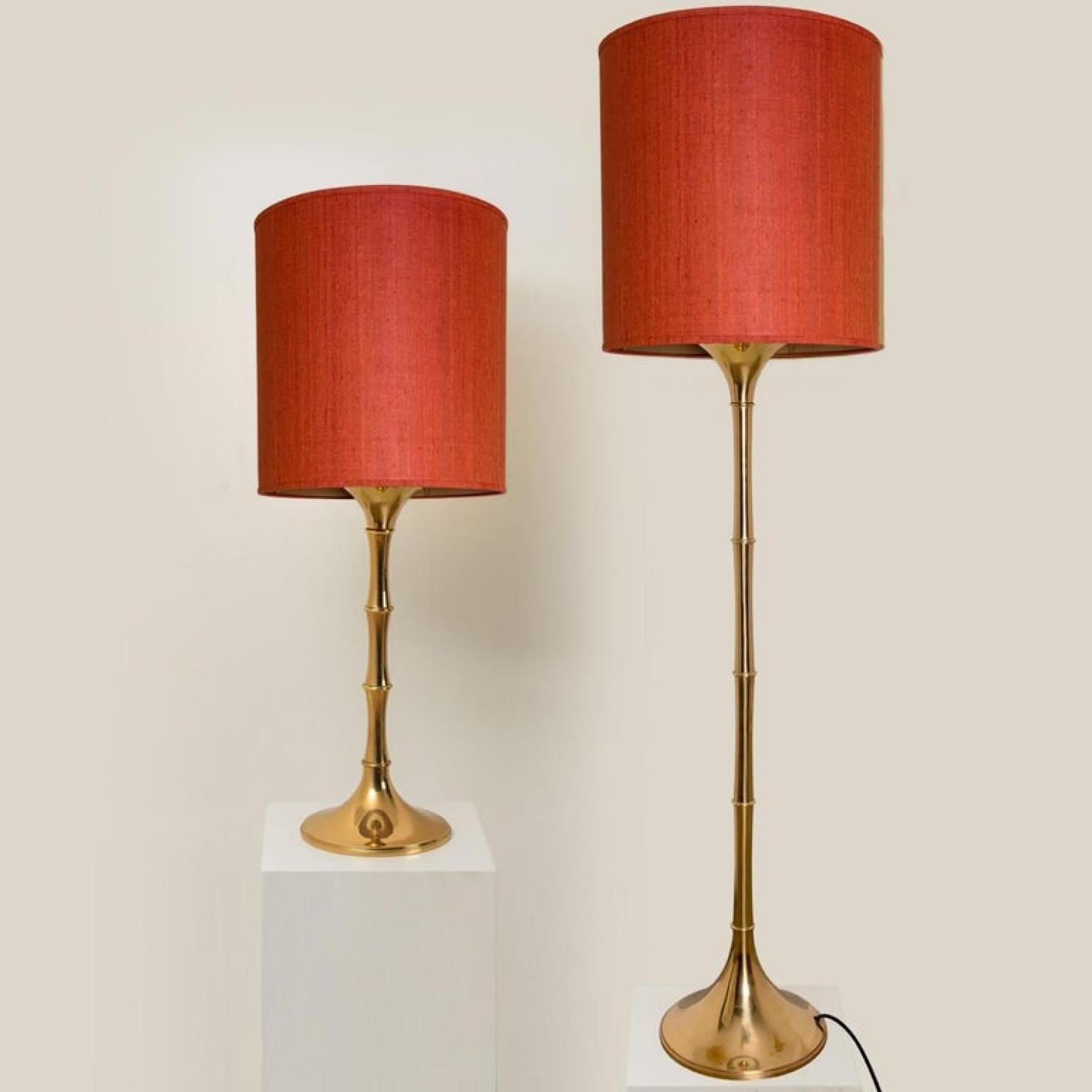 Pair of Table and Floor Lamp Designed by Ingo Maurer, 1968 For Sale 1
