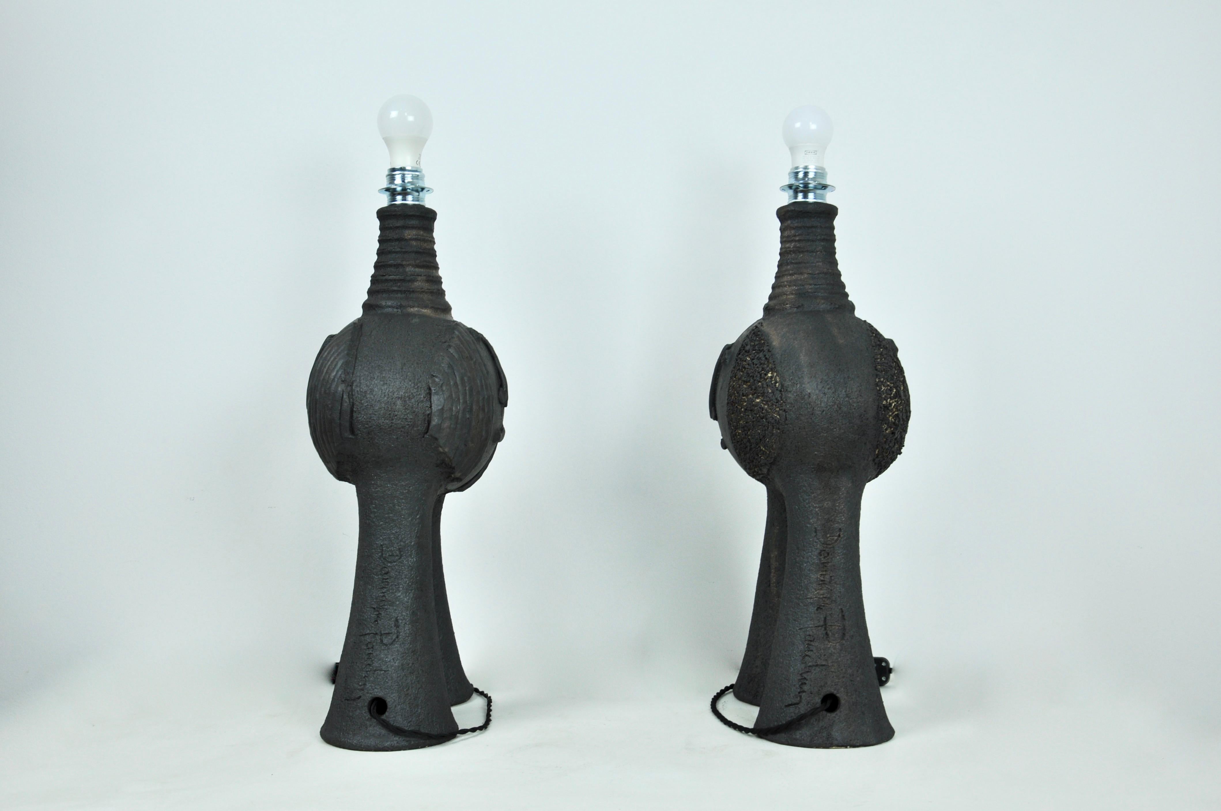Pair of Table Lamp by Dominique Pouchain 2