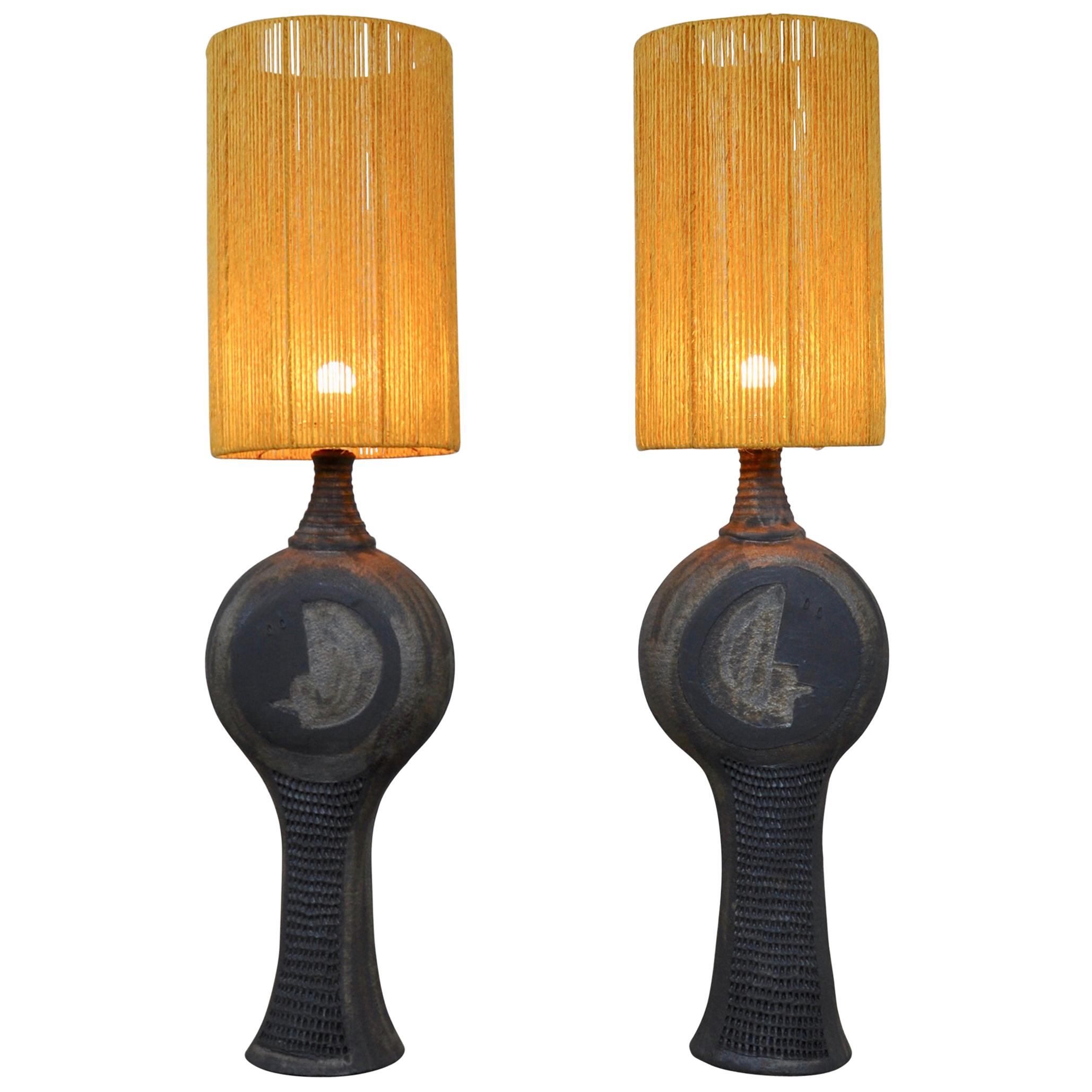 Pair of Table Lamp by Dominique Pouchain