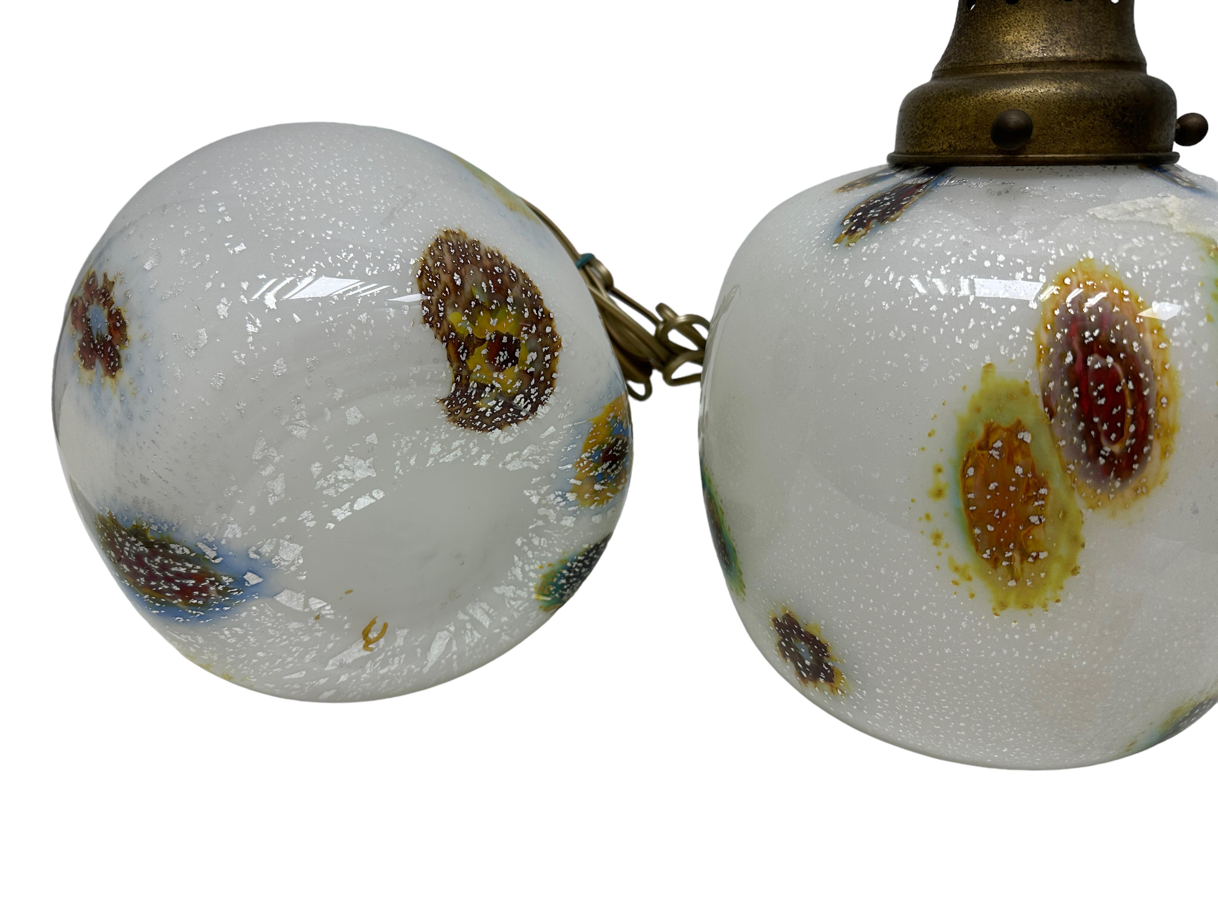 Paar Tischlampen aus Muranoglas von Dino Martens und Aureliano Toso, 1960 im Angebot 8