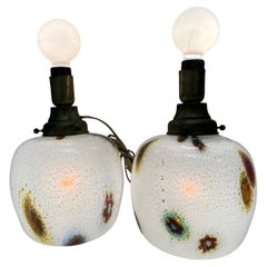 Paar Tischlampen aus Muranoglas von Dino Martens und Aureliano Toso, 1960