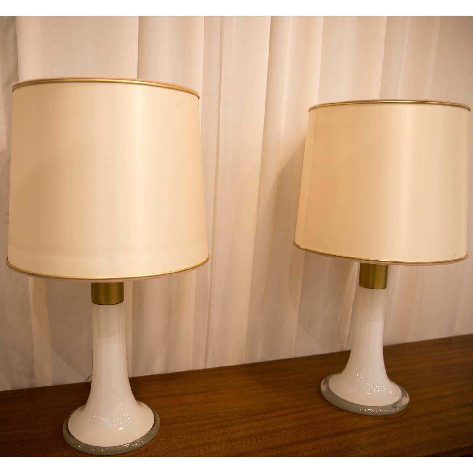 Pair of Table Lamp Model 46-017 by Lisa Johansson Pape for Stockmann Orno, 1950s 12