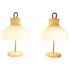 Pair of Table Lamp Model Arenzano LTA3 by Ignazio Gardella for Azucena, Italy