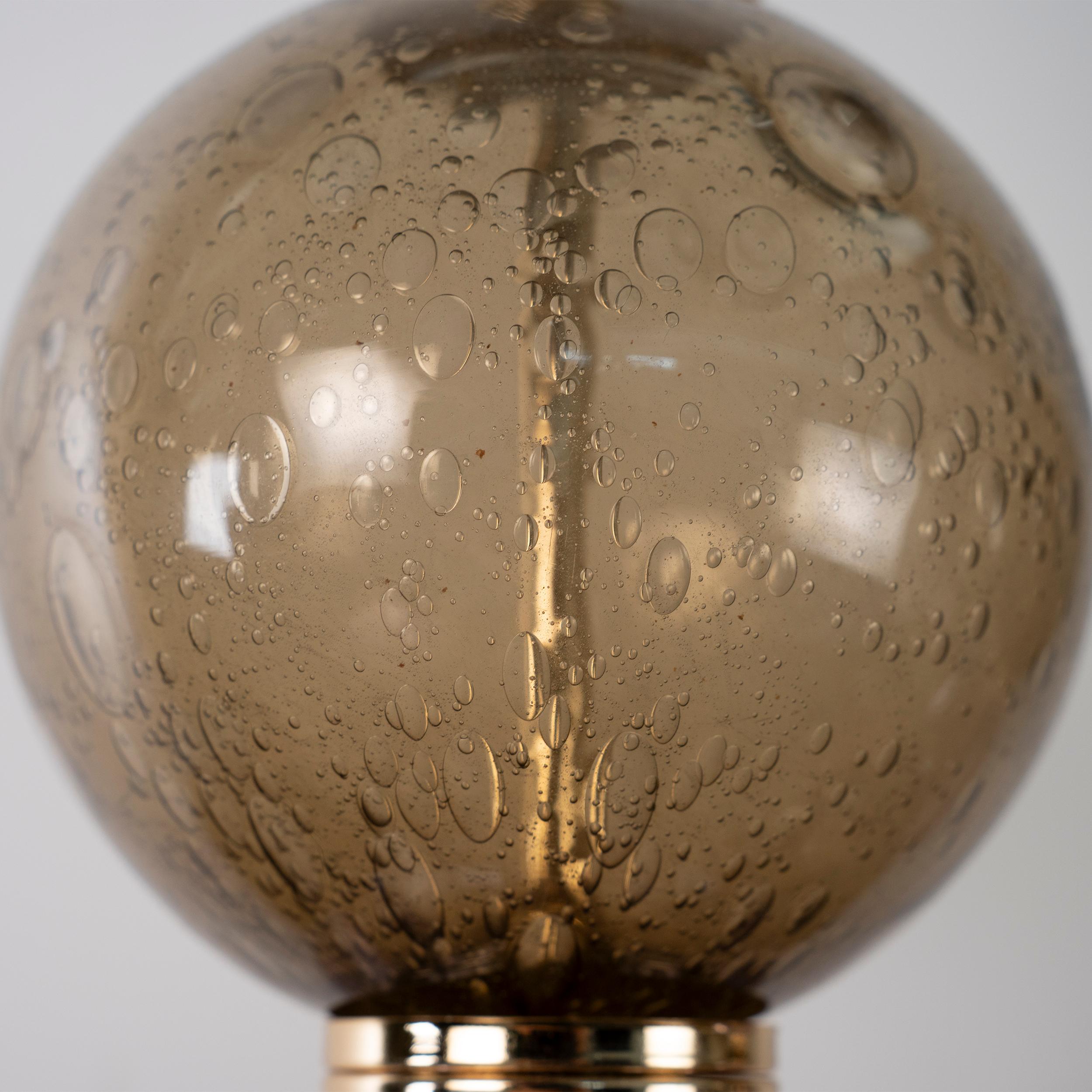 Paire de lampes de table Ball and Ball Murano Vintage Mazzega Made in Italy en stock en vente 1