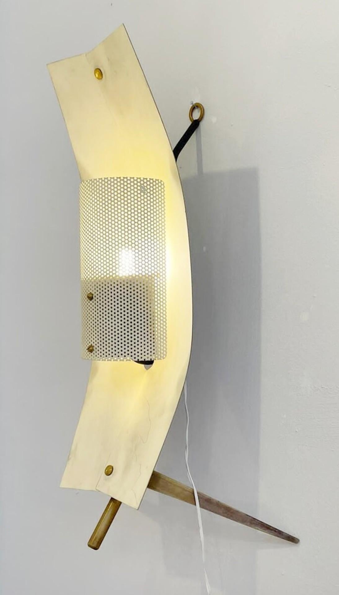 Pair of table lamp/sconce by Gastone Colliva - Italy 1950s In Good Condition For Sale In Brussels, BE