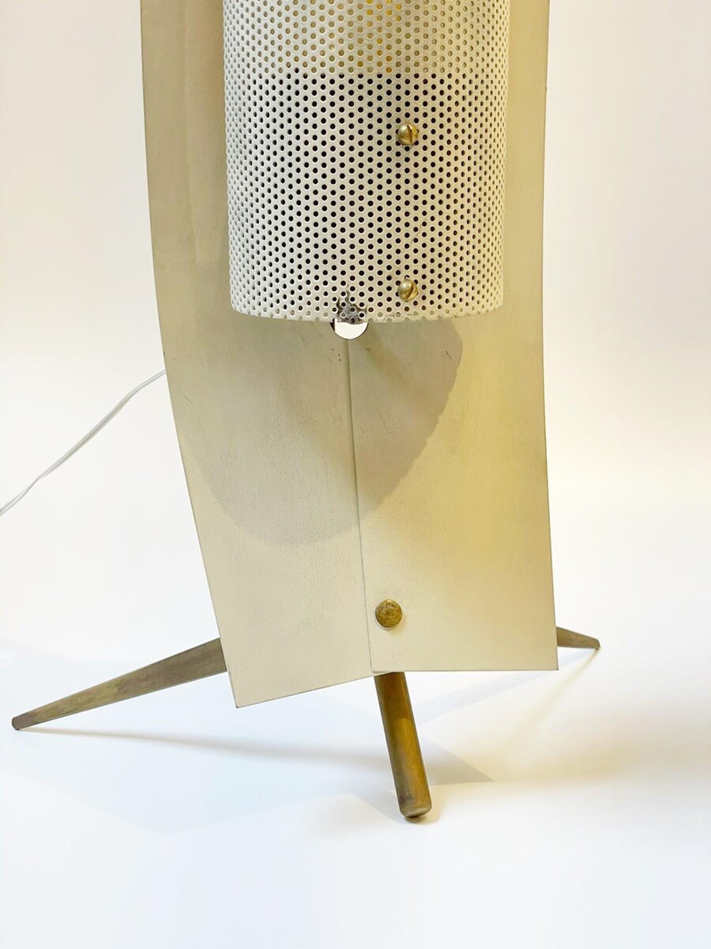 Metal Pair of table lamp/sconce by Gastone Colliva - Italy 1950s For Sale