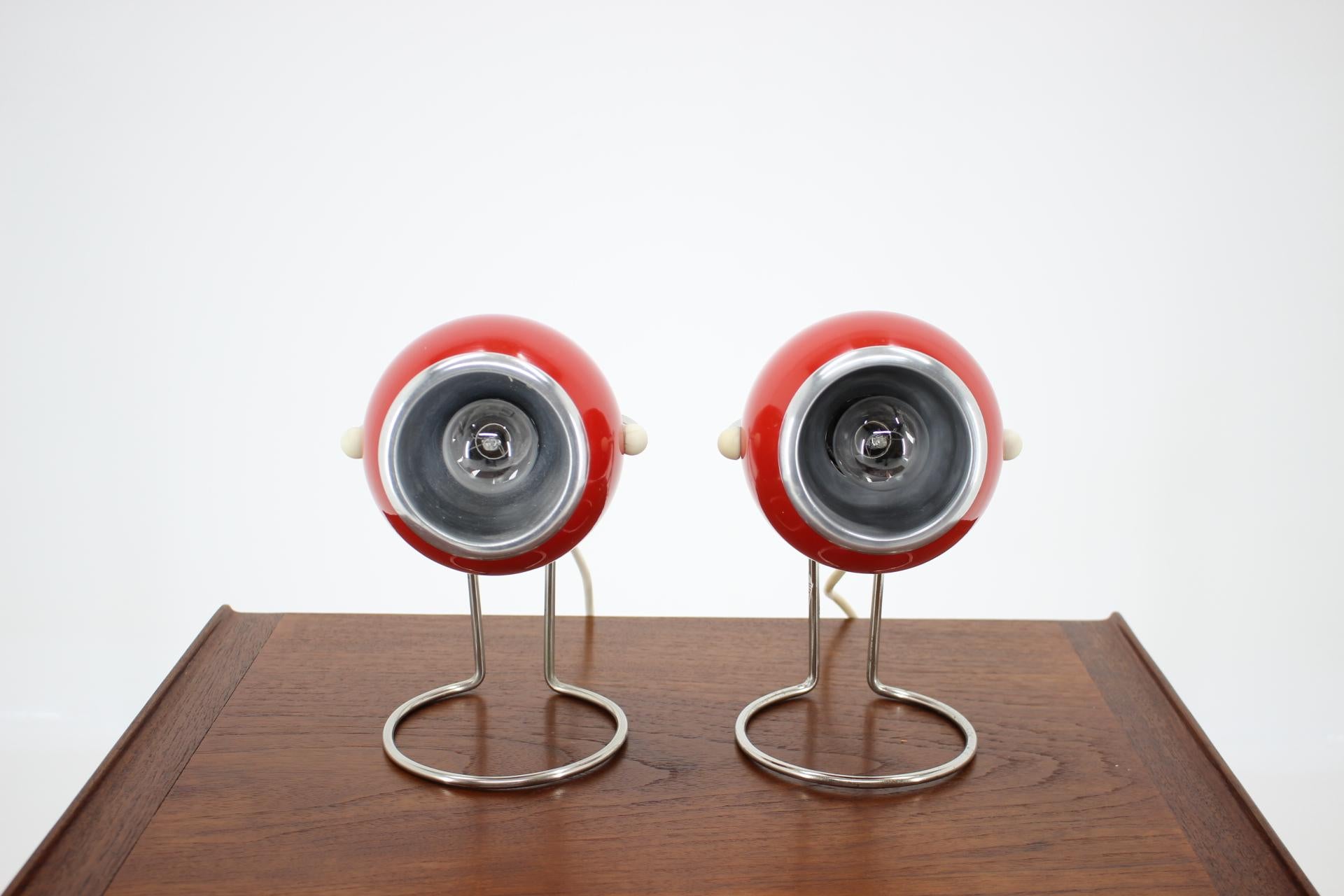 Late 20th Century Pair of Table Lamp, Space Age, 1970s