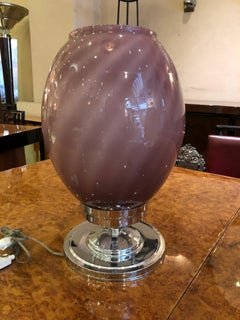 Pair of Table Lamps, 1950, Material: Murano, Italian