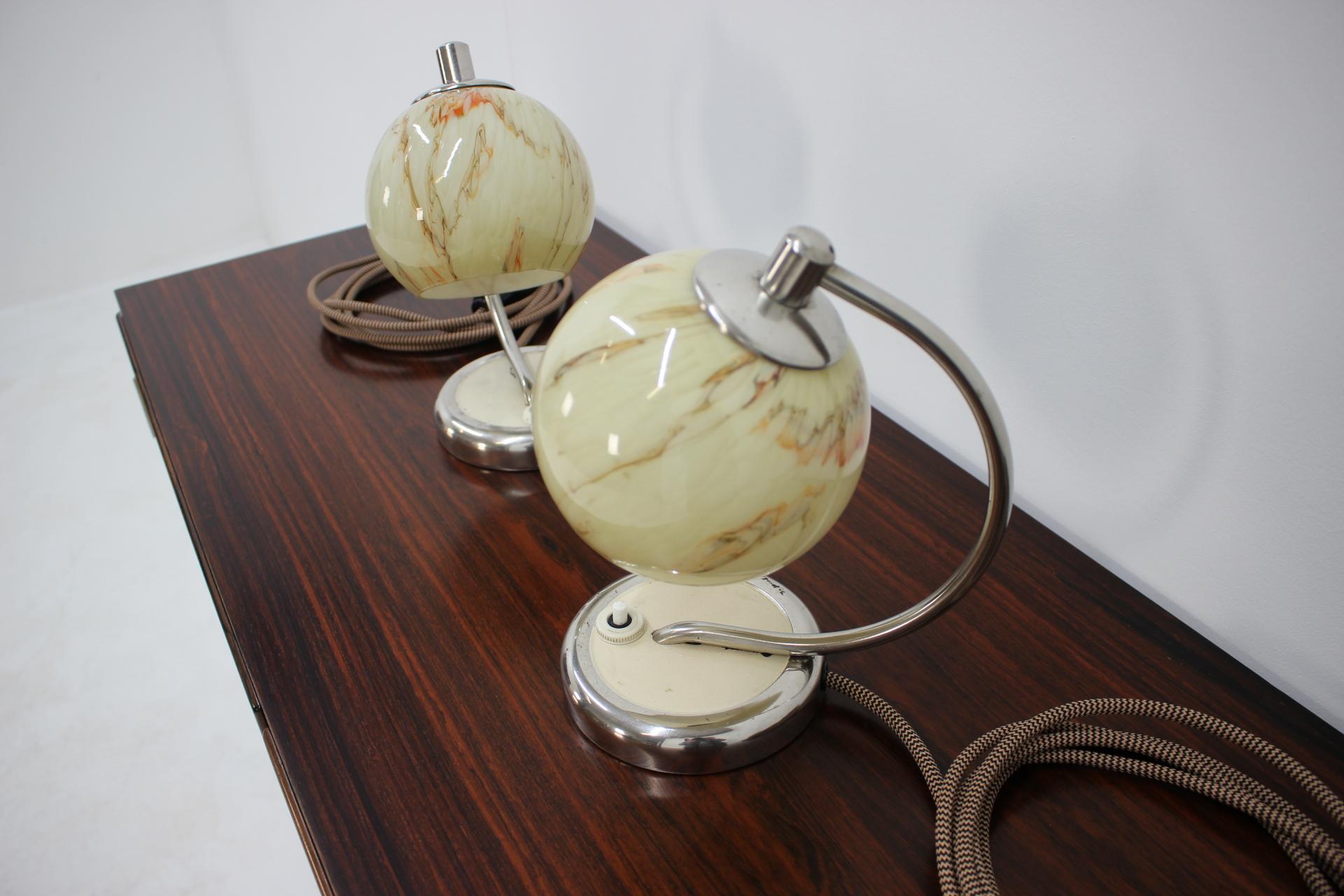 Mid-Century Modern Pair of Table Lamps, 1950s