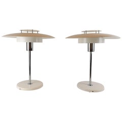 Pair of Table Lamps "Aurora" Borens, Sweden, 1970s