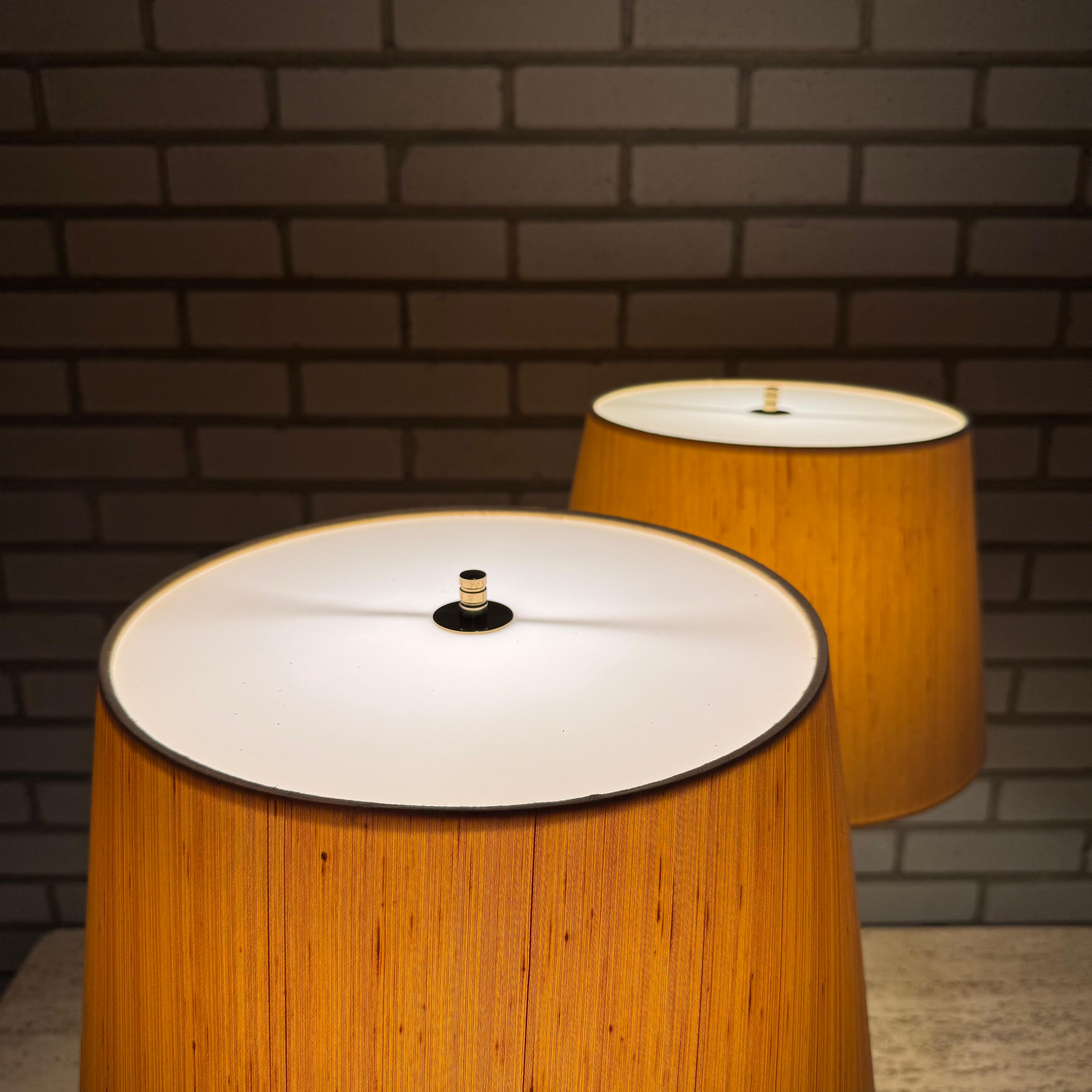 Mid-20th Century Pair of table lamps B-024 by Alf Svensson and Yngvar sandström by Bergboms For Sale