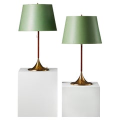 Pair of Table Lamps B-024 Designed by Alf Svensson & Yngvar Sandström 