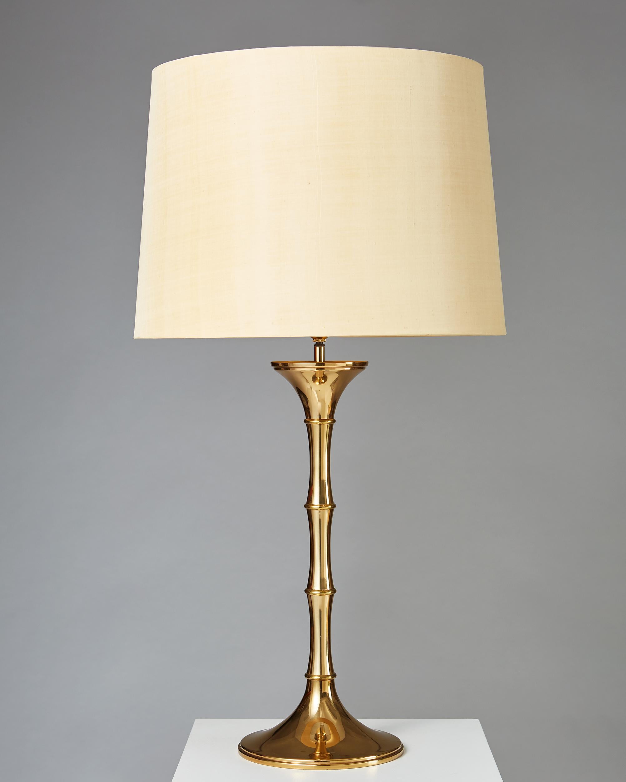 Scandinavian Modern Pair of Table Lamps ‘Bamboo MI1’ Designed by Ingo Maurer, Germany, 1968