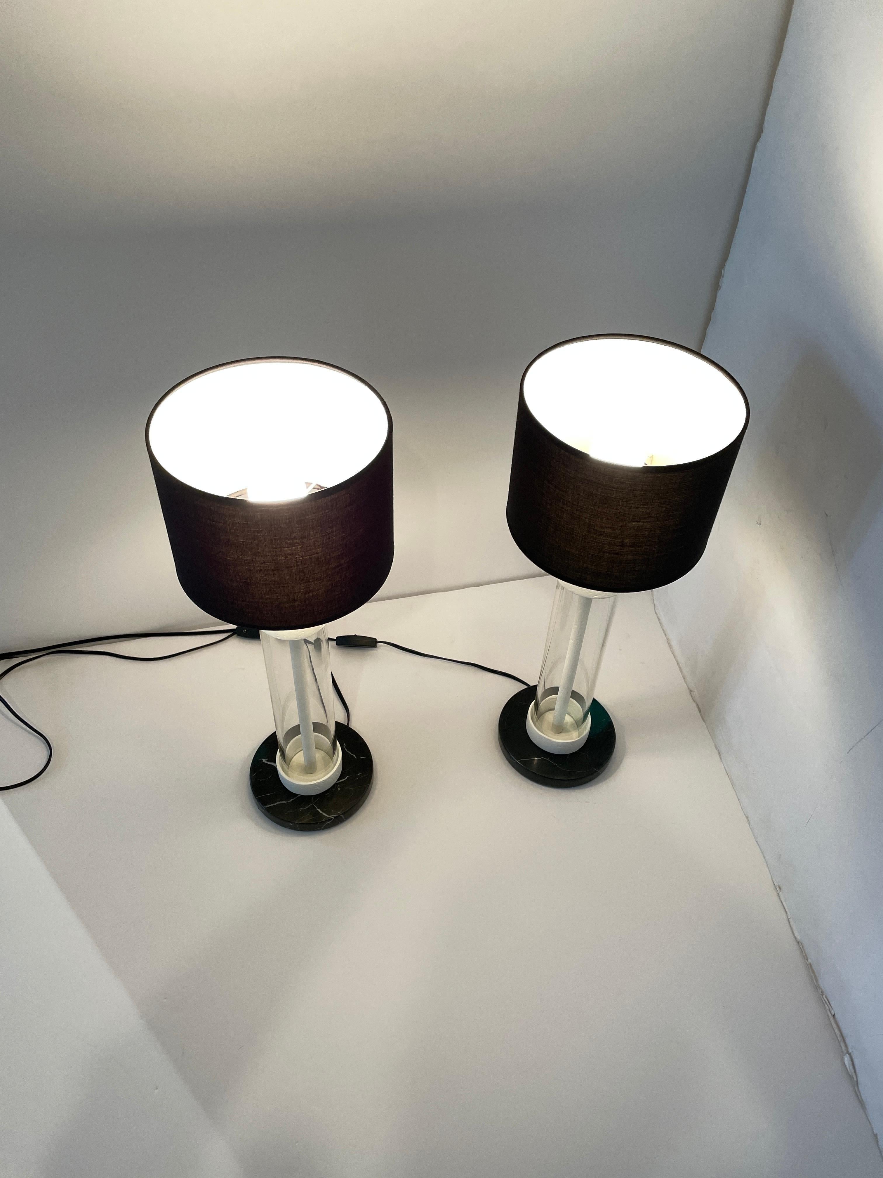 Contemporary Pair of Table Lamps- Bourgeois Boheme Atelier For Sale