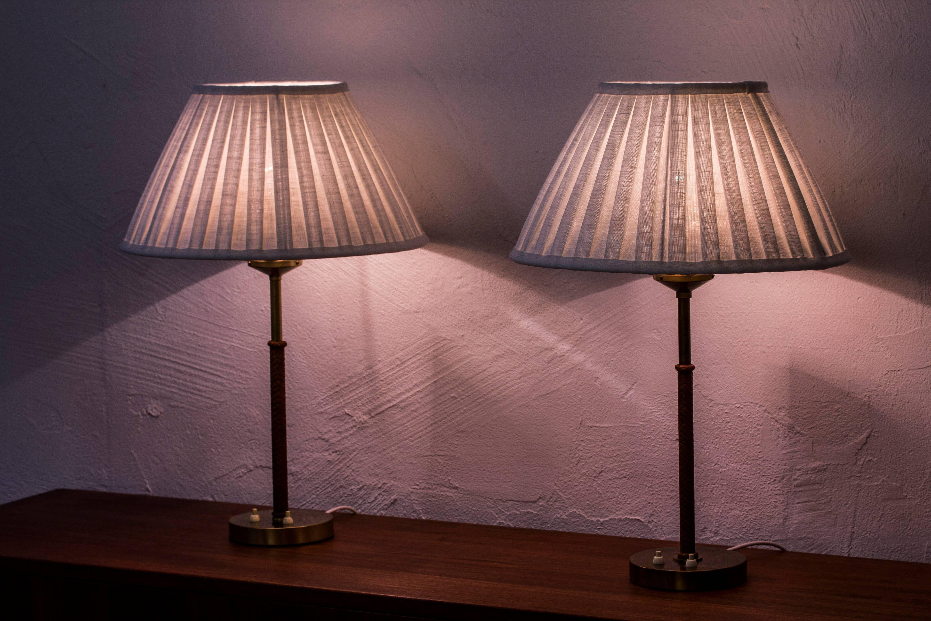 Pair of Table Lamps by Åke Hultgren for Nordiska Kompaniet Nk, Sweden 1