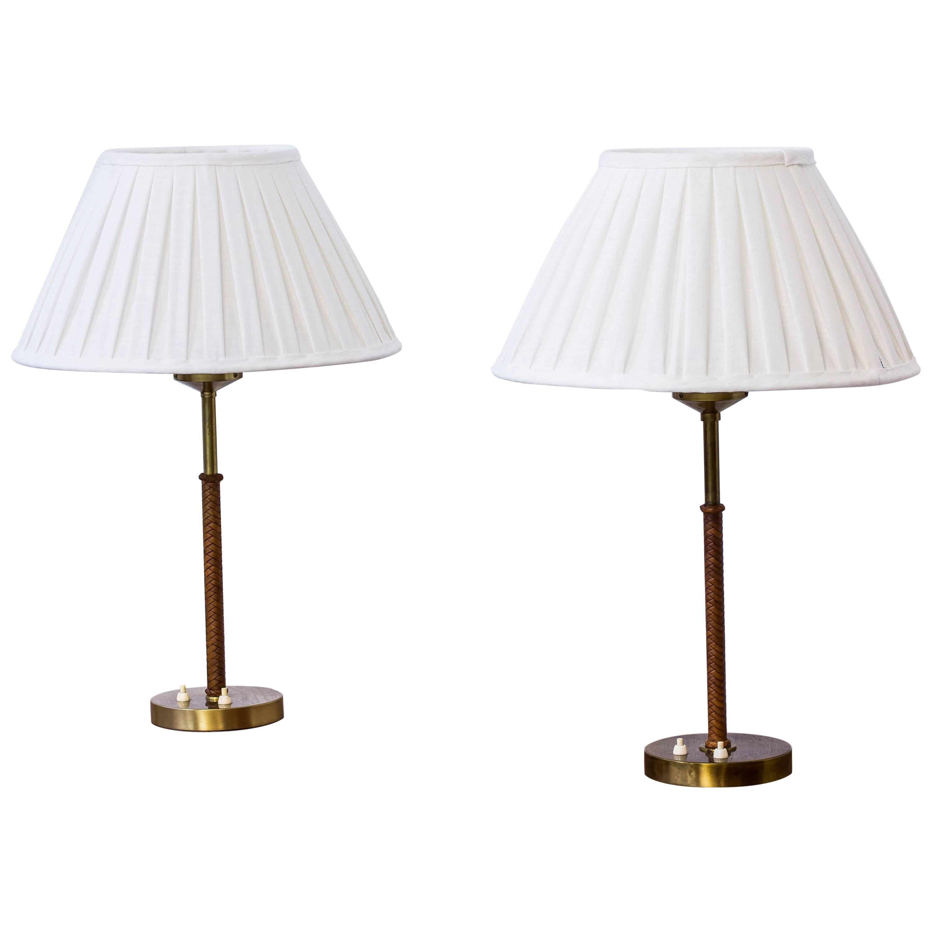 Pair of Table Lamps by Åke Hultgren for Nordiska Kompaniet Nk, Sweden