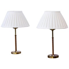 Pair of Table Lamps by Åke Hultgren for Nordiska Kompaniet Nk, Sweden