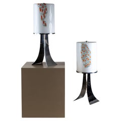 Pair of Table Lamps by Alfredo Barbini, Italy 1960s