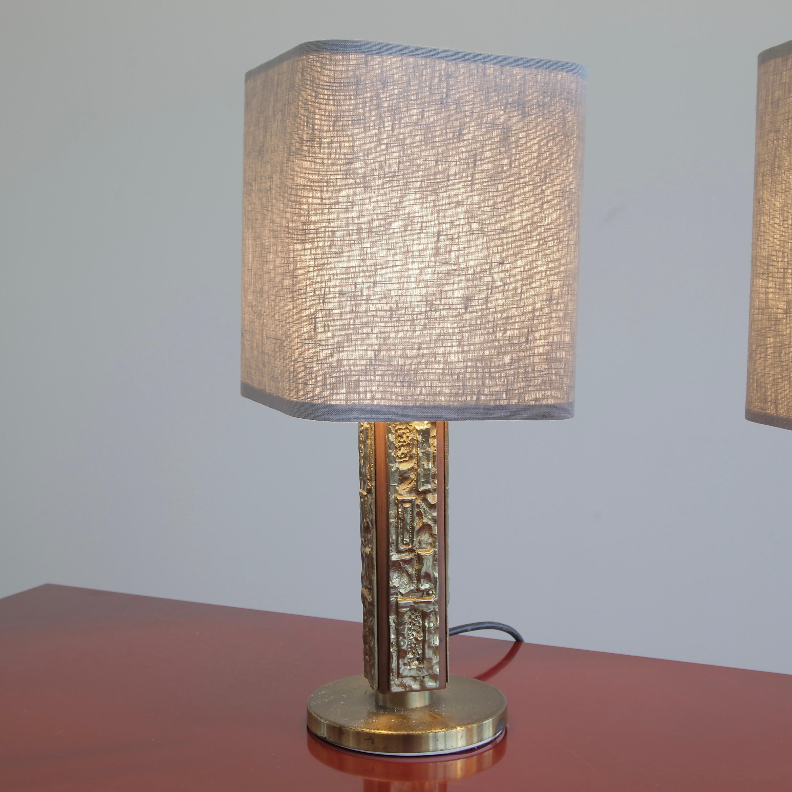 Pair of Table Lamps by Angelo Brotto, 1960s In Good Condition In Berlin, Berlin