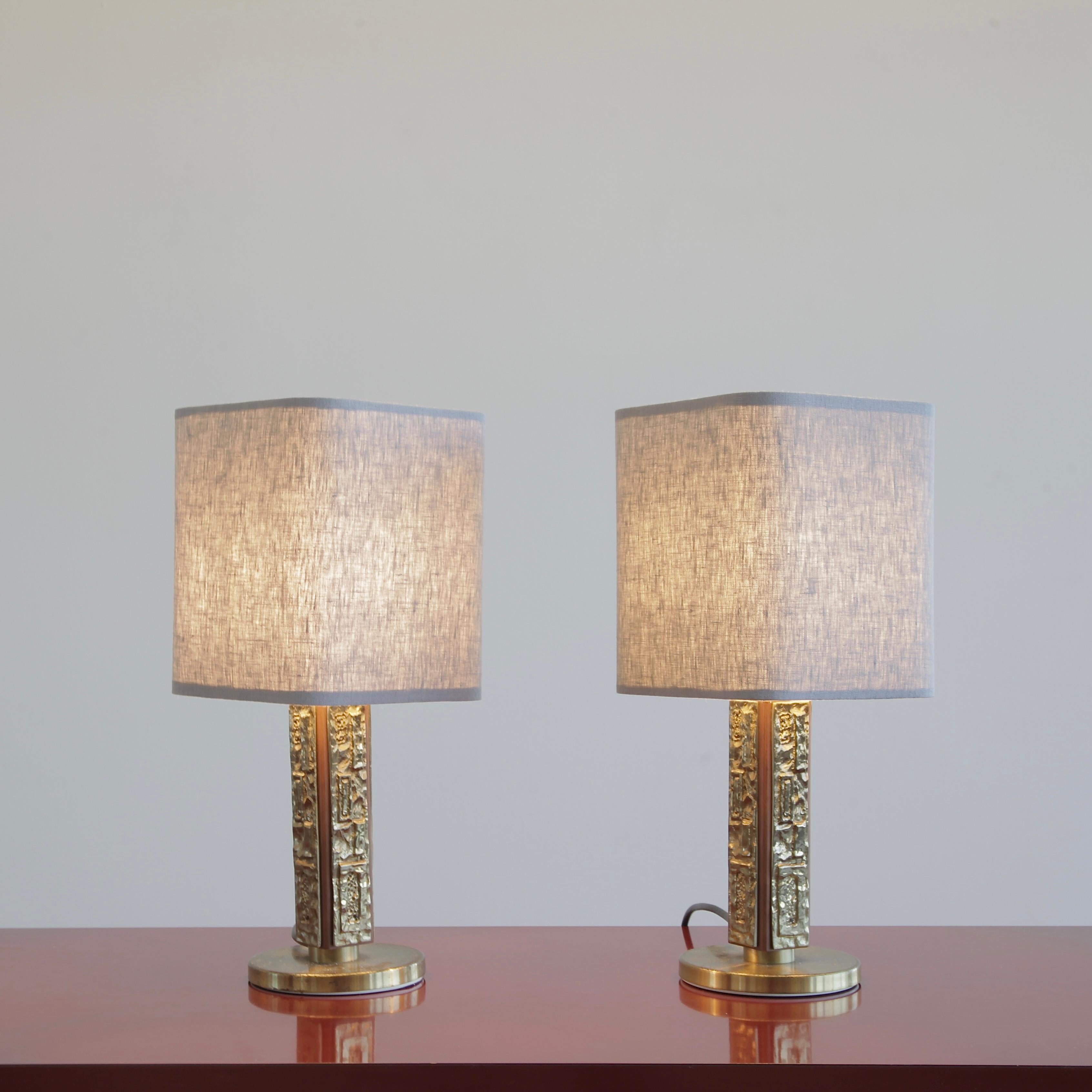Mid-20th Century Pair of Table Lamps by Angelo Brotto, 1960s